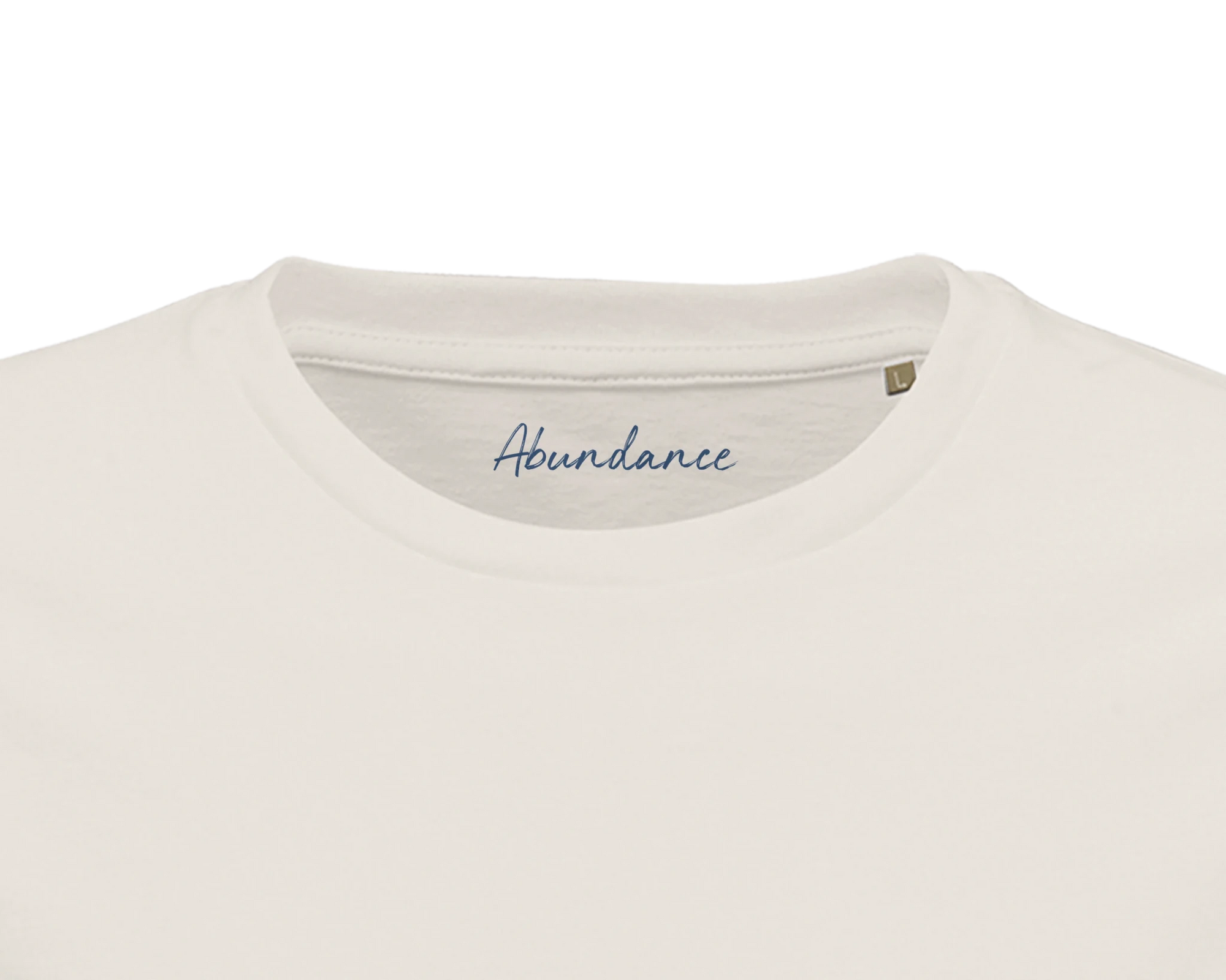 Abundance - "Vibe of Life" T-shirt Off White XS 29