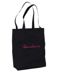 Abundance - "Vibe Of Life" Tote Bag Black 3