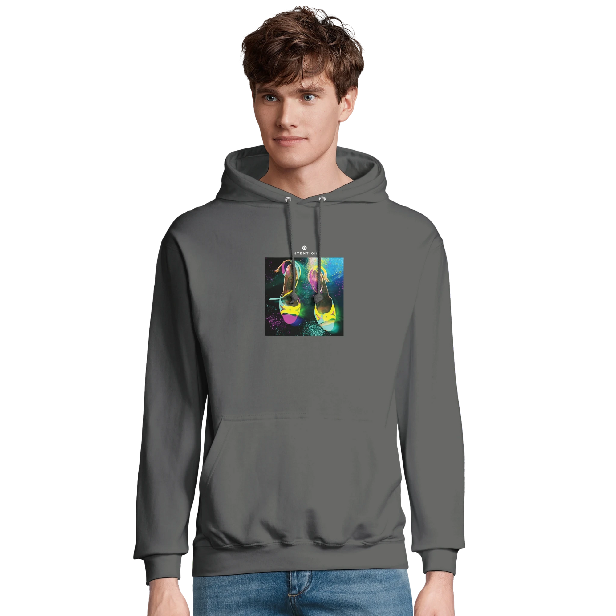 Adventurous - "Dancing in Colours" Hoodie charcoal melange XS 56