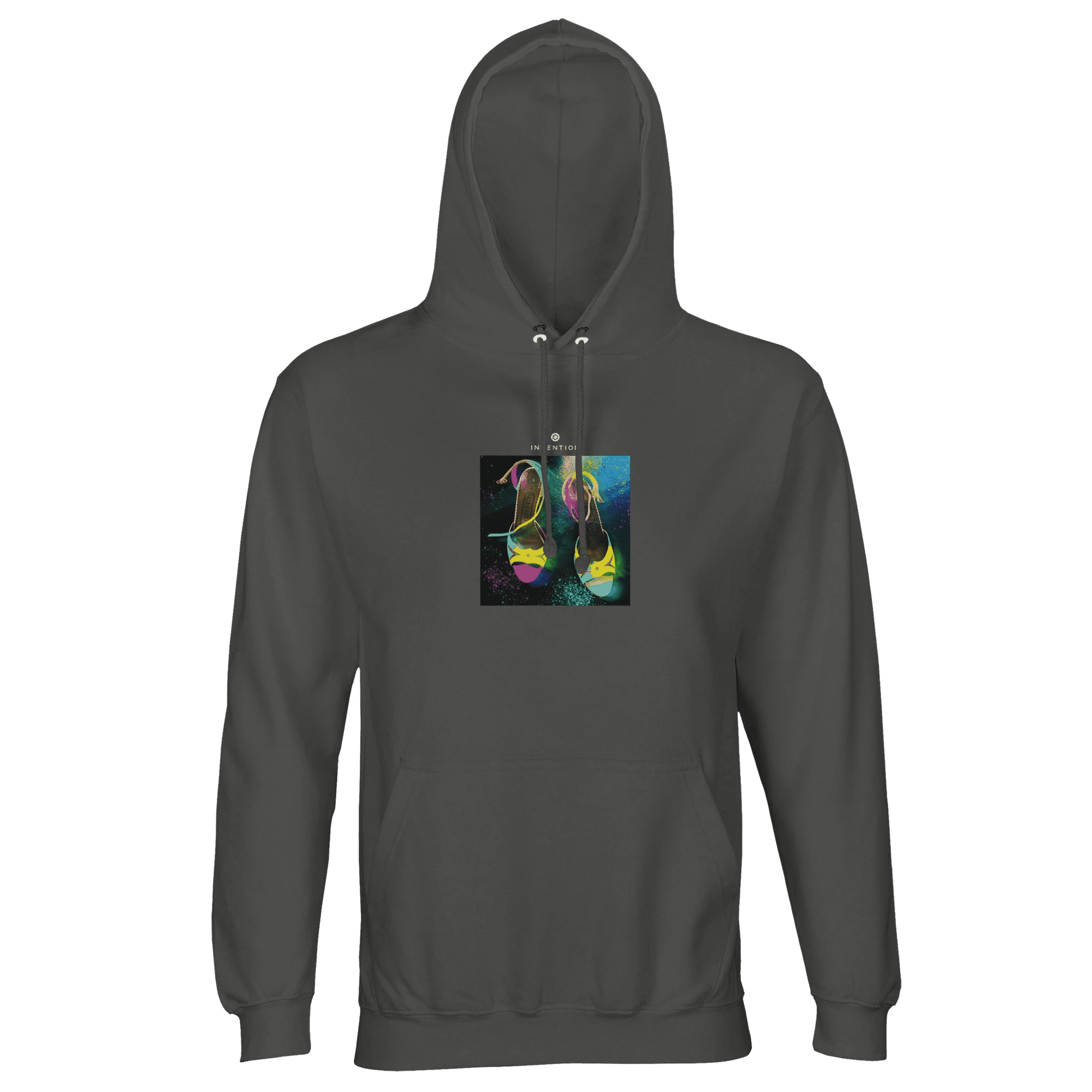 Adventurous - "Dancing in Colours" Hoodie charcoal melange XS 54