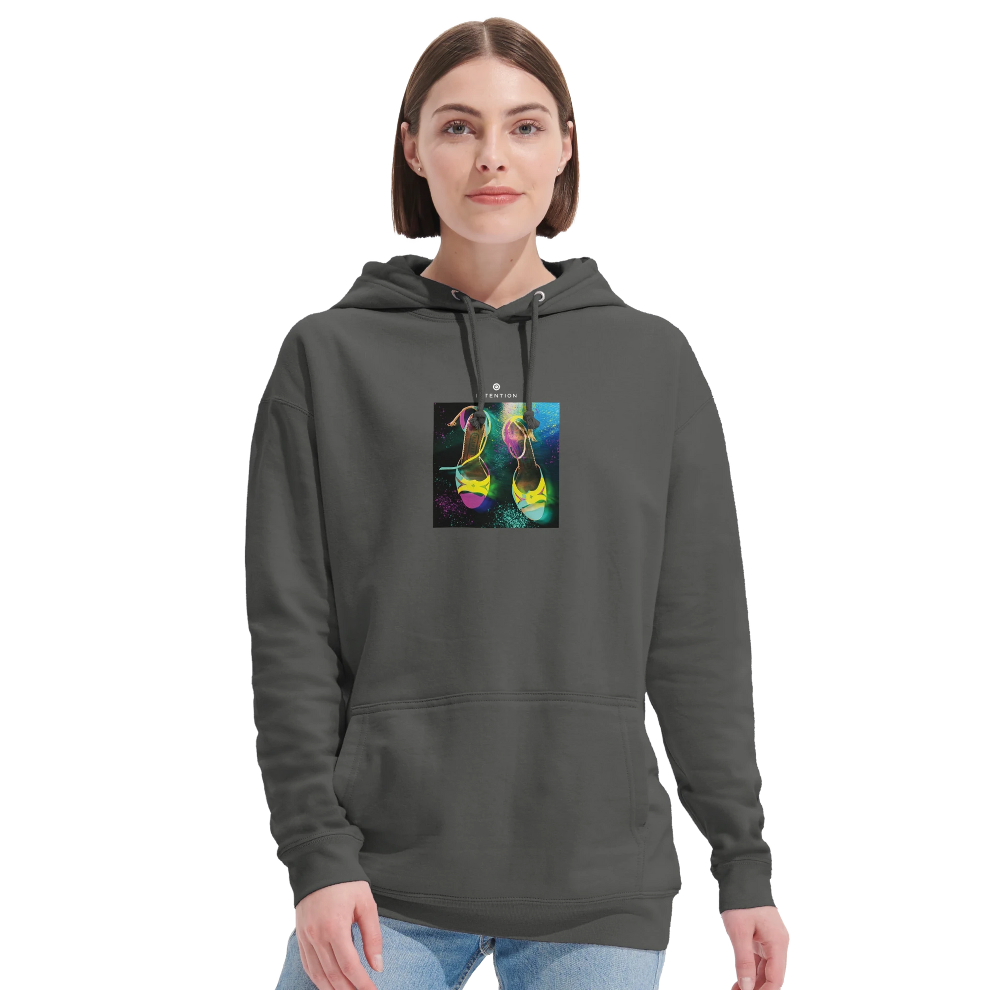 Adventurous - "Dancing in Colours" Hoodie charcoal melange XS 58