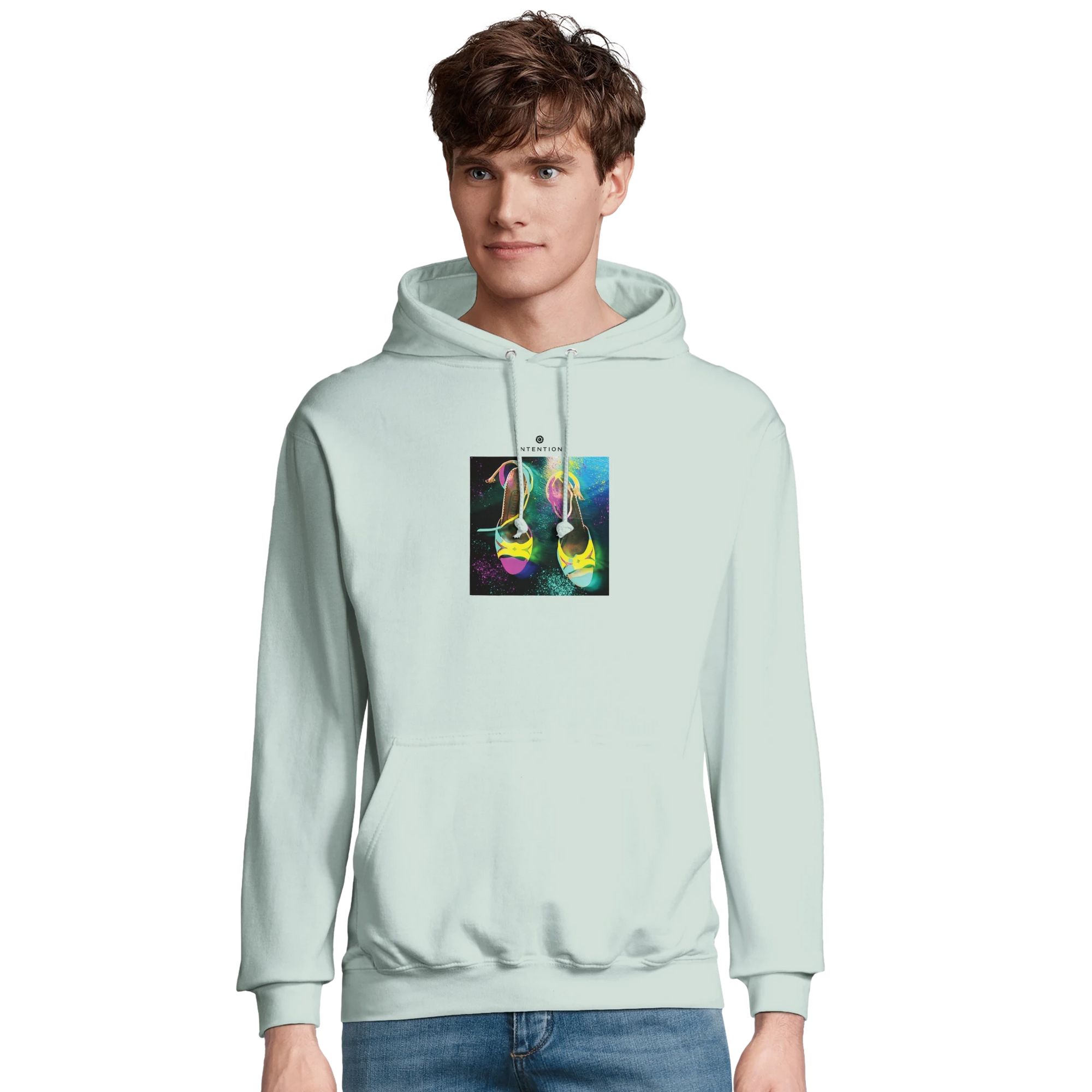 Adventurous - "Dancing in Colours" Hoodie creamy green XS 21