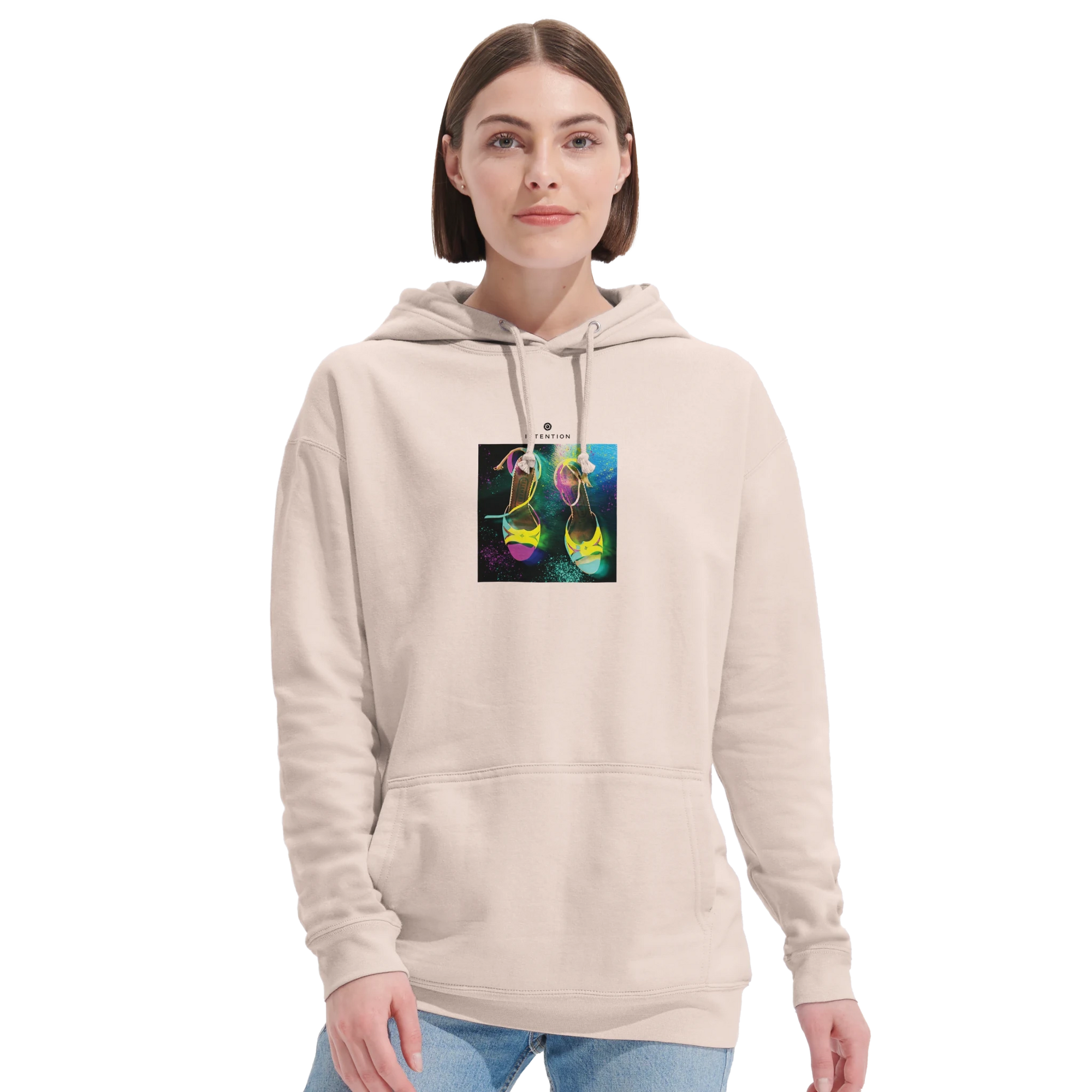 Adventurous - "Dancing in Colours" Hoodie creamy pink XS 43