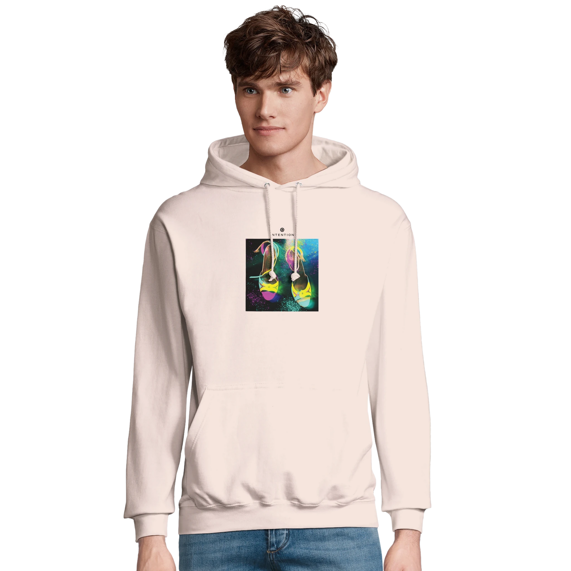 Adventurous - "Dancing in Colours" Hoodie creamy pink XS 41