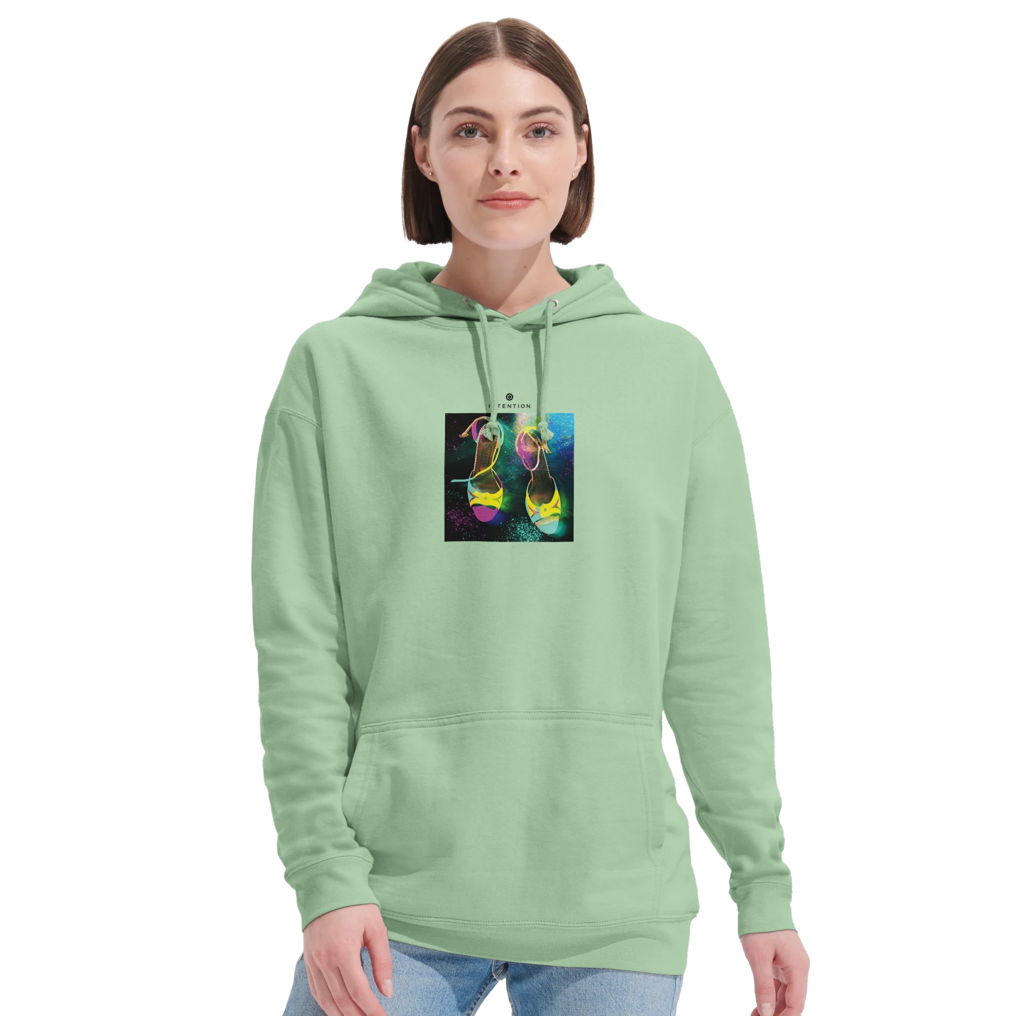 Adventurous - "Dancing in Colours" Hoodie frozen green XS 18