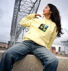 Adventurous - "Dancing in Colours" Hoodie Light Yellow XS 1