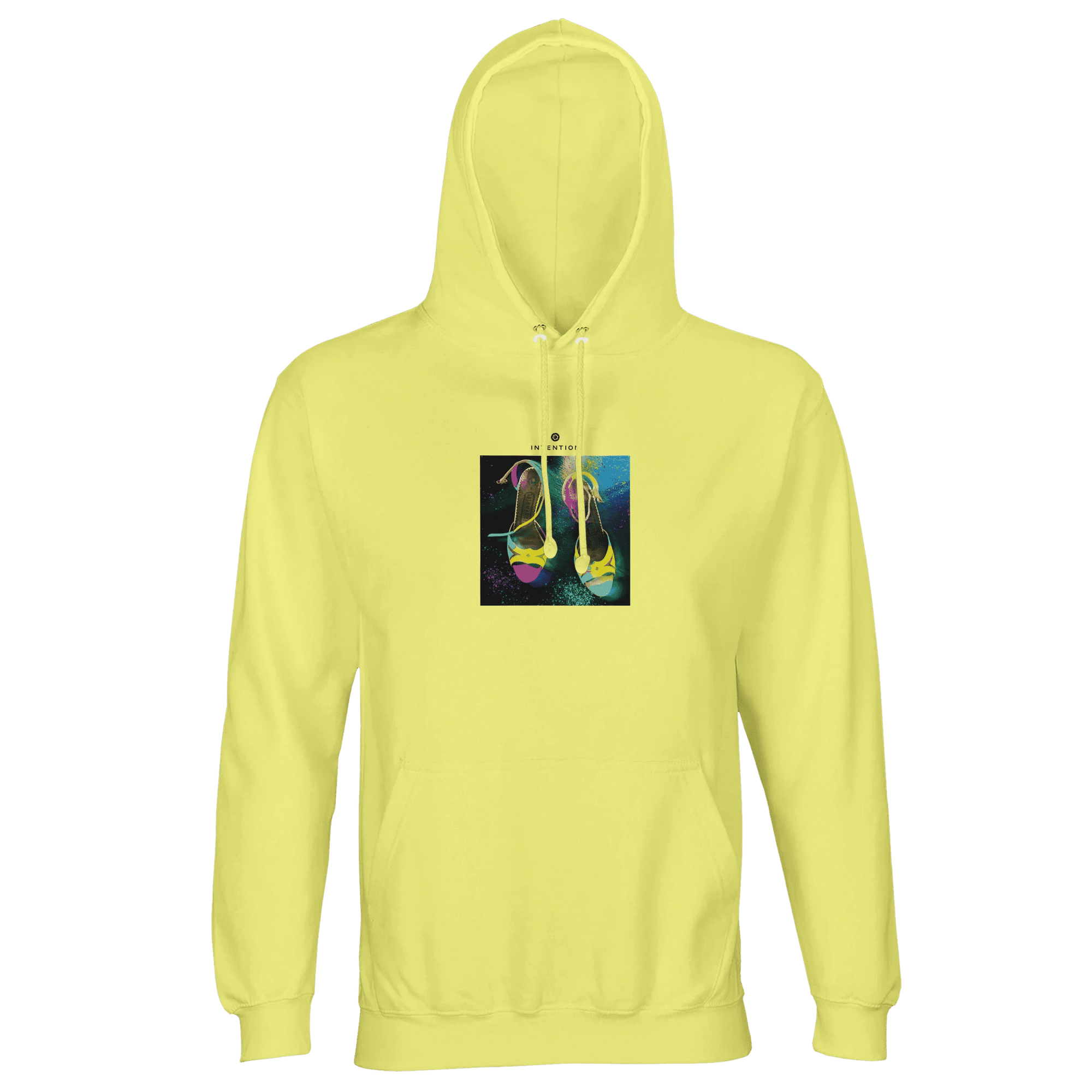 Adventurous - "Dancing in Colours" Hoodie Light Yellow XS 9