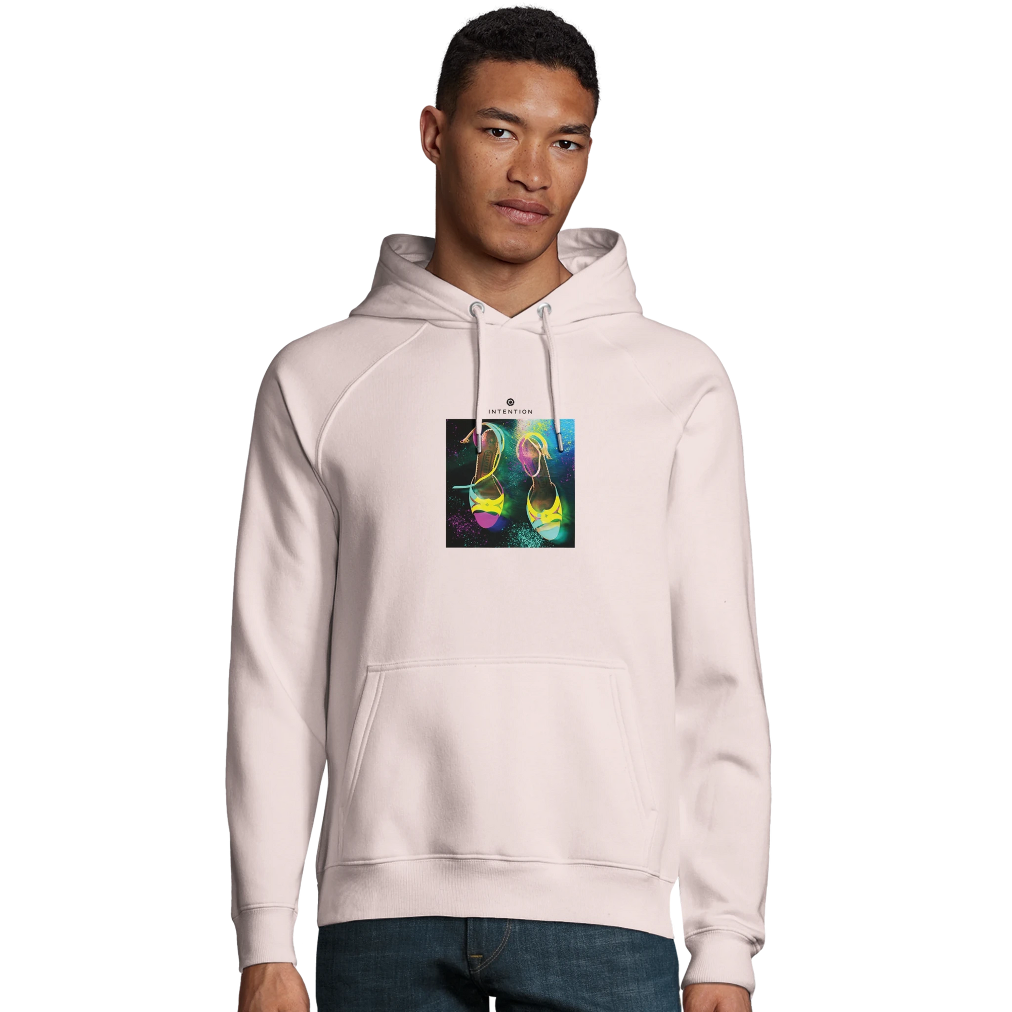 Adventurous - "Dancing in Colours" Hoodie Pale Pink XS 16