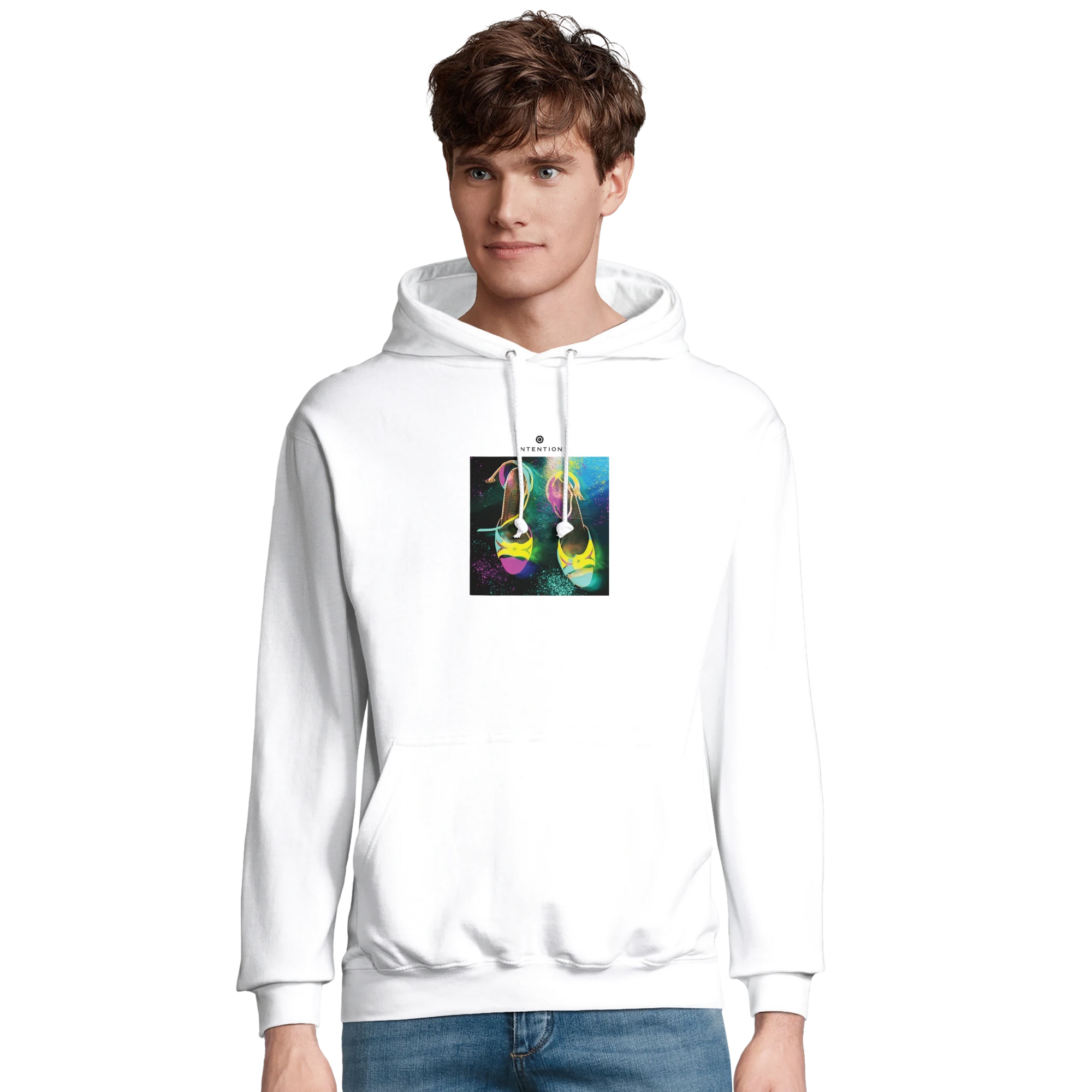 Adventurous - "Dancing in Colours" Hoodie White XS 51