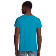 Adventurous Dancing in Colours Organic Men's Fitted T-shirt Aqua model back