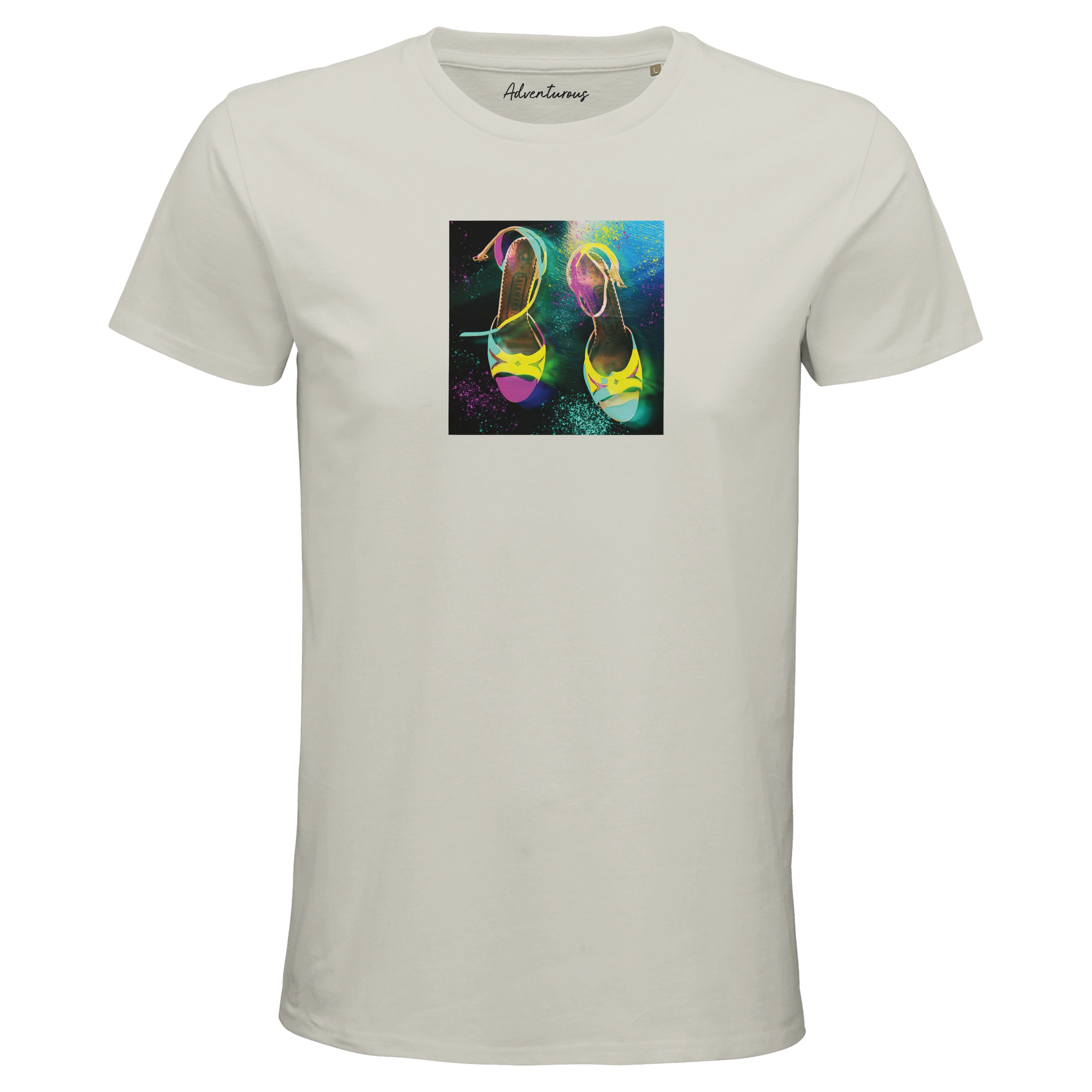 Adventurous - "Dancing in Colours" T-shirt Ash 1