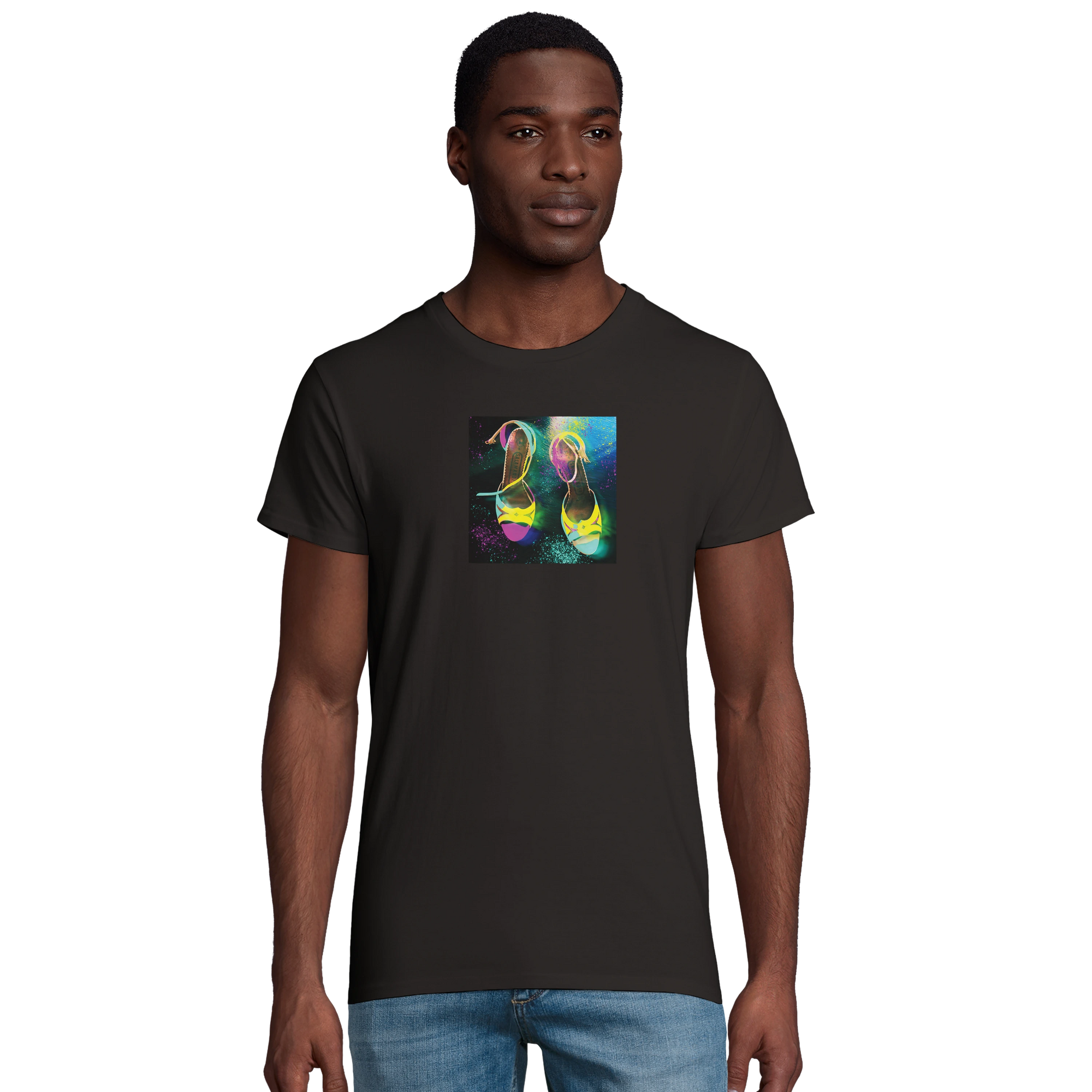 Adventurous - "Dancing in Colours" T-shirt Deep Black 4