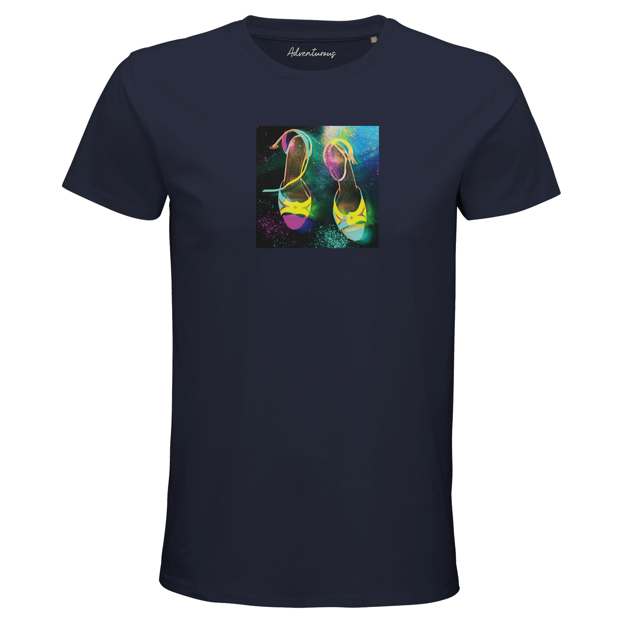 Adventurous - "Dancing in Colours" T-shirt French Navy 1