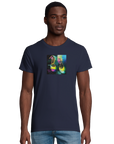 Adventurous - "Dancing in Colours" T-shirt French Navy 4