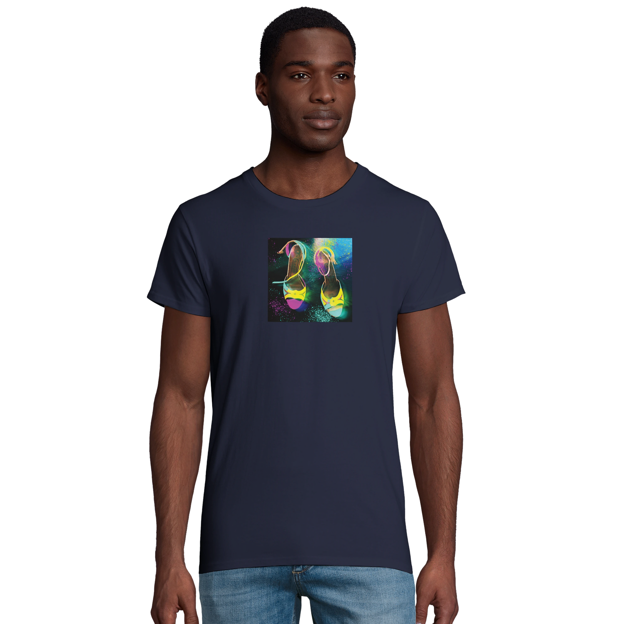 Adventurous - "Dancing in Colours" T-shirt French Navy 4