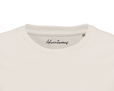 Adventurous Dancing in Colours Organic Men's Fitted T-shirt Off White inside neck