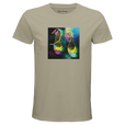 Adventurous Dancing in Colours Organic Men's Fitted T-shirt Rope flat front