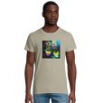 Adventurous Dancing in Colours Organic Men's Fitted T-shirt Rope model front