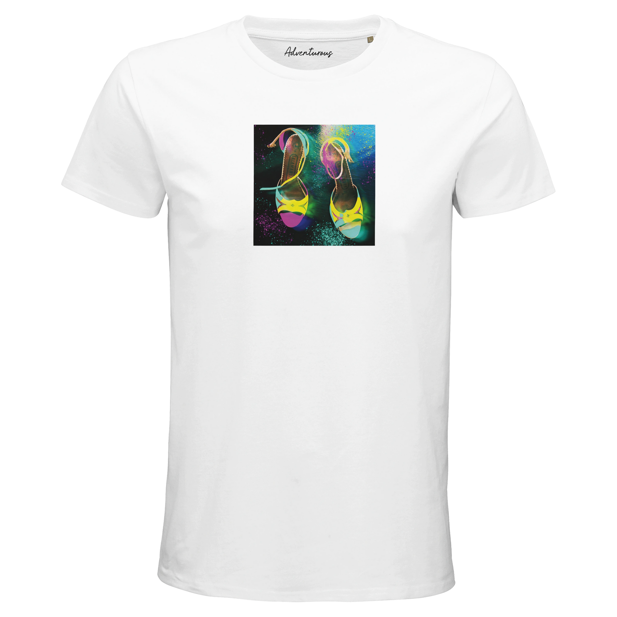 Adventurous - "Dancing in Colours" T-shirt White 1