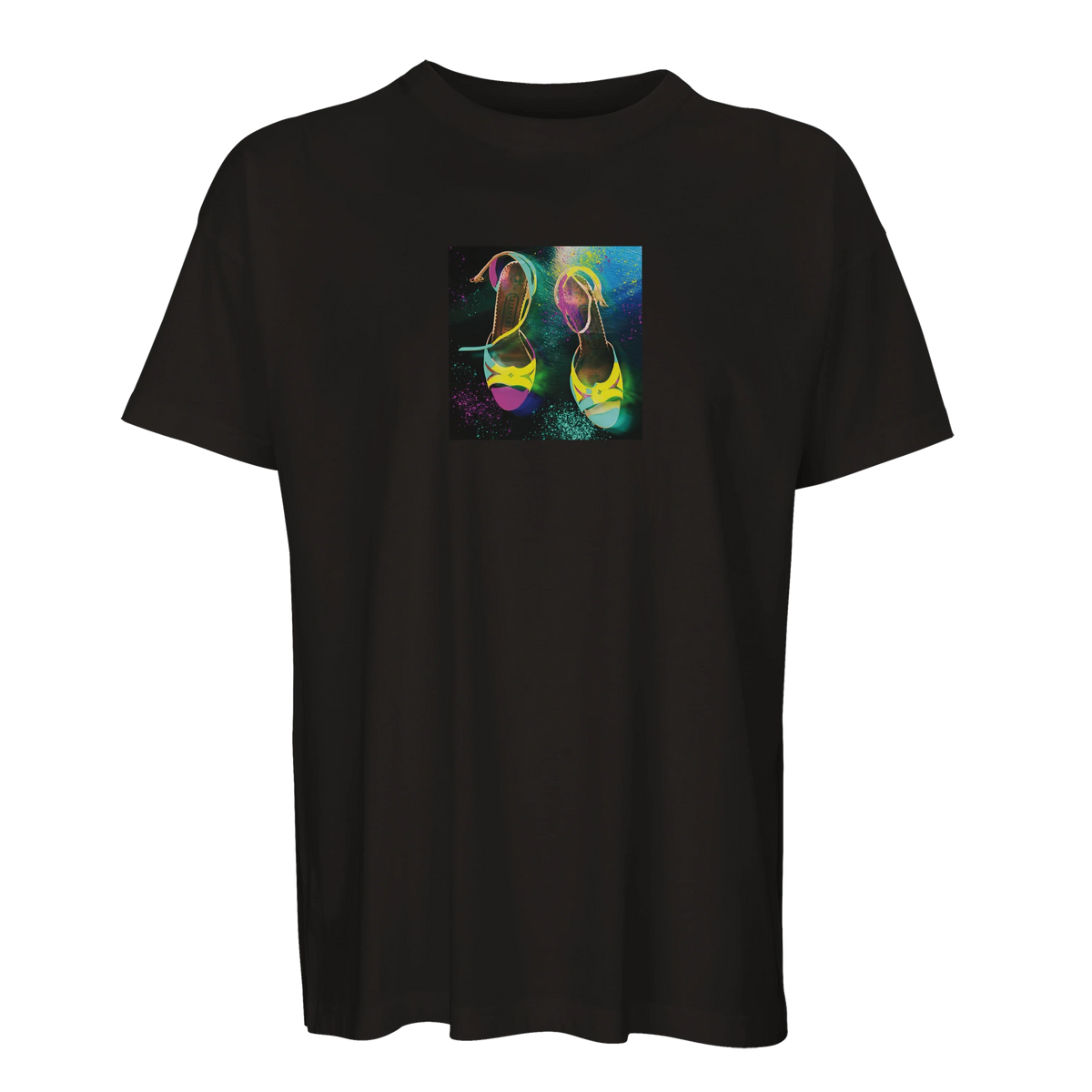 Adventurous - "Dancing in Colours" T-shirt Deep Black 1