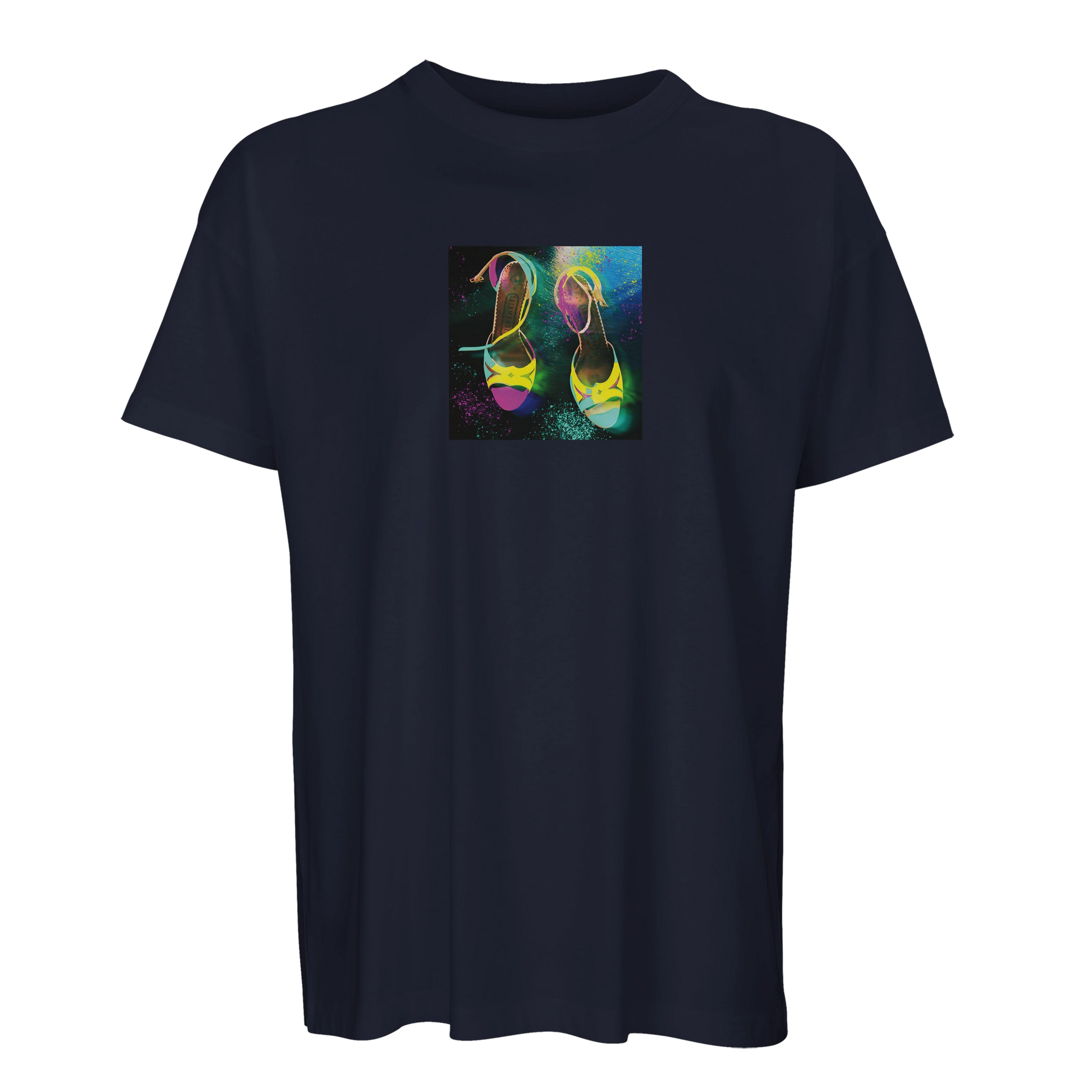 Adventurous - "Dancing in Colours" T-shirt French Navy 1