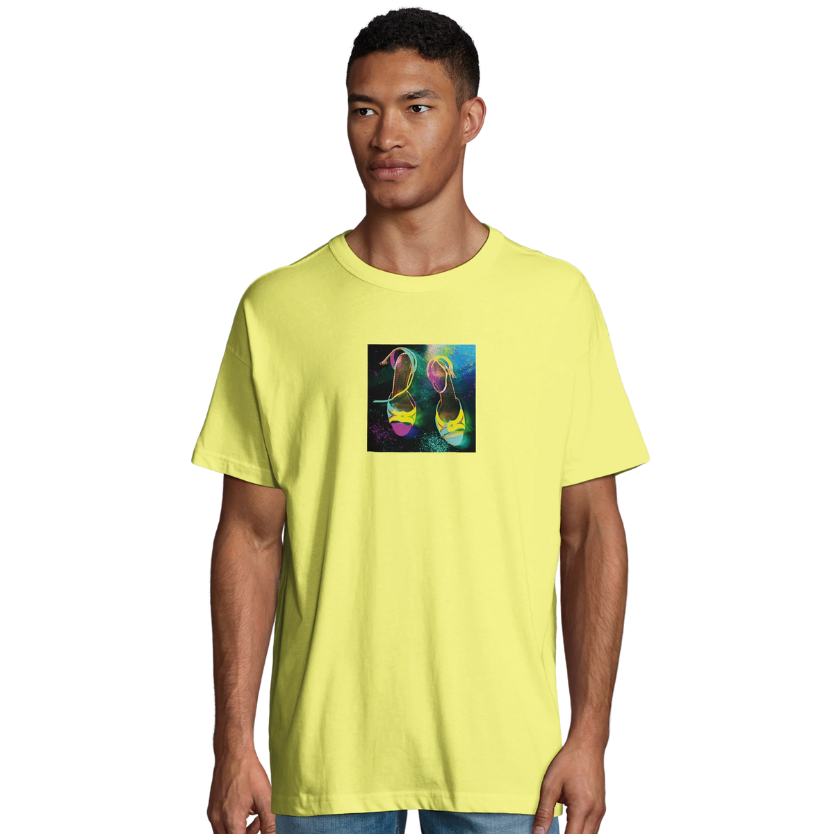 Adventurous - "Dancing in Colours" T-shirt Light Yellow 4