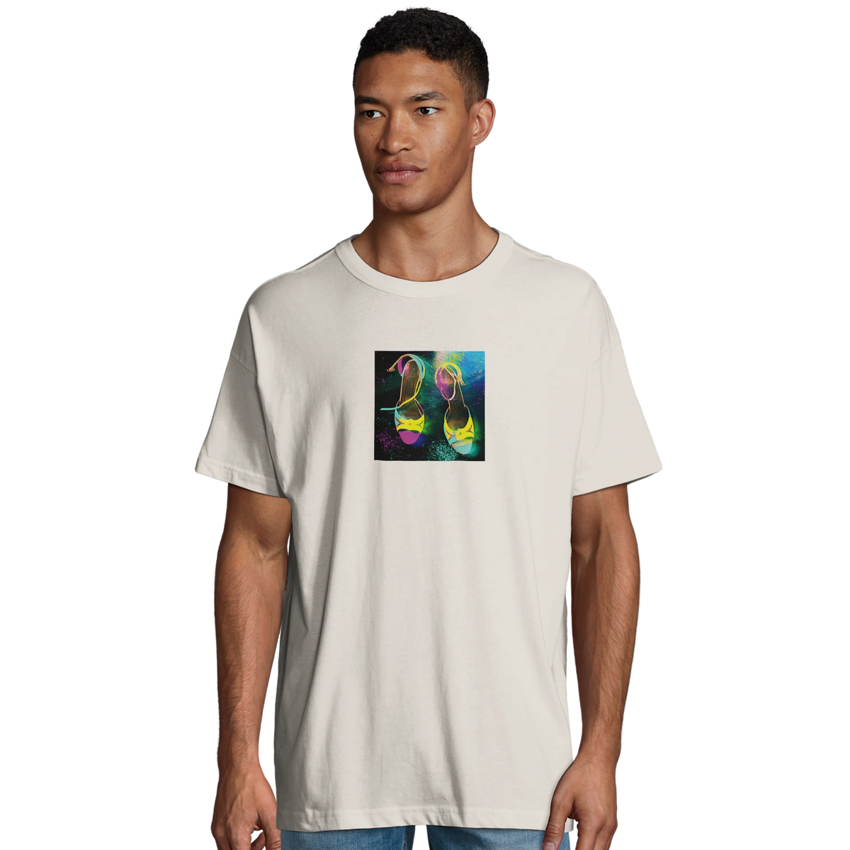 Adventurous - "Dancing in Colours" T-shirt Off White 4