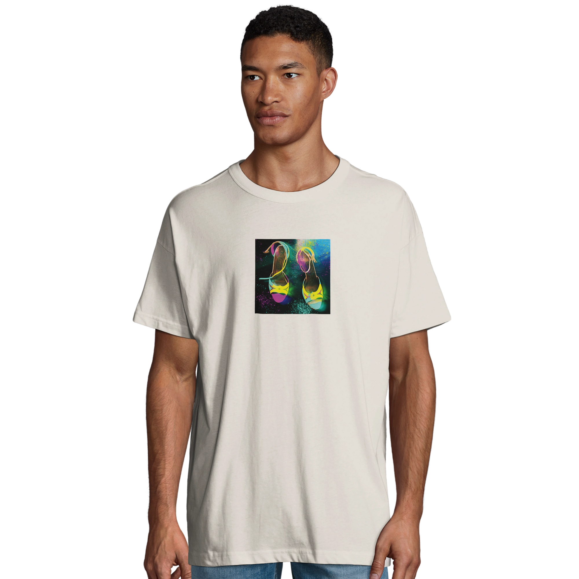 Adventurous - "Dancing in Colours" T-shirt Off White 4