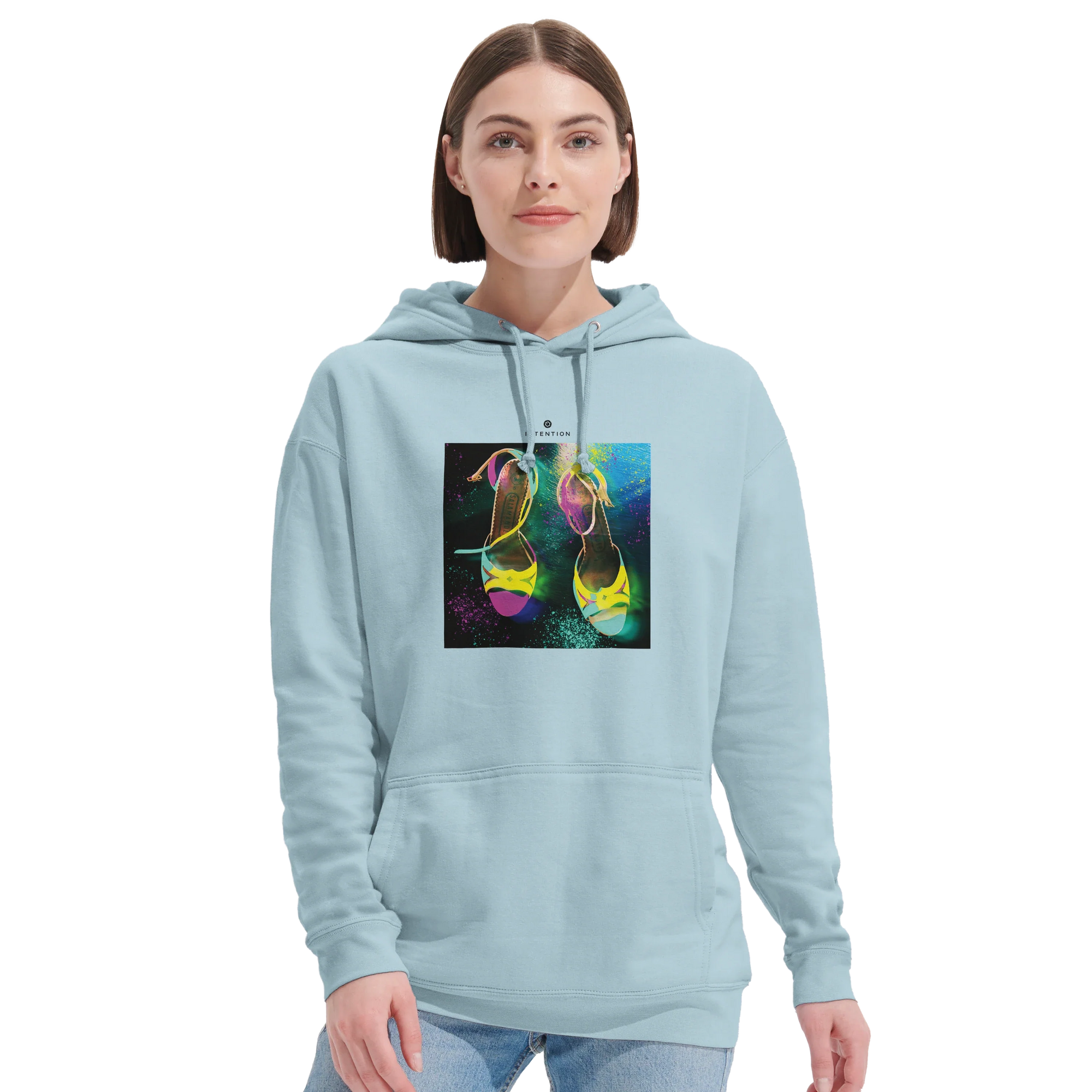 Adventurous - "Dancing in Colours" Hoodie creamy blue 5