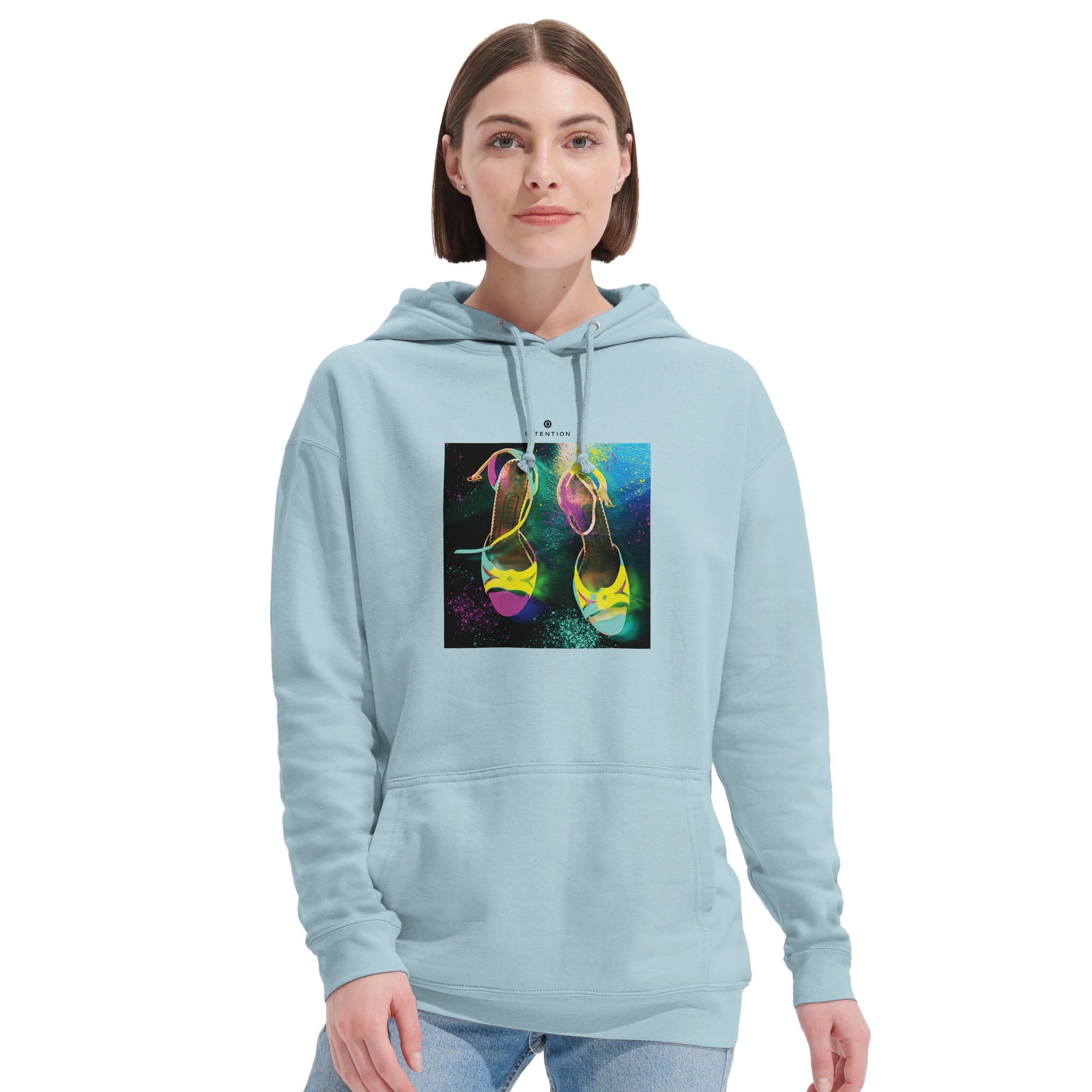 Adventurous - "Dancing in Colours" Hoodie creamy blue 5