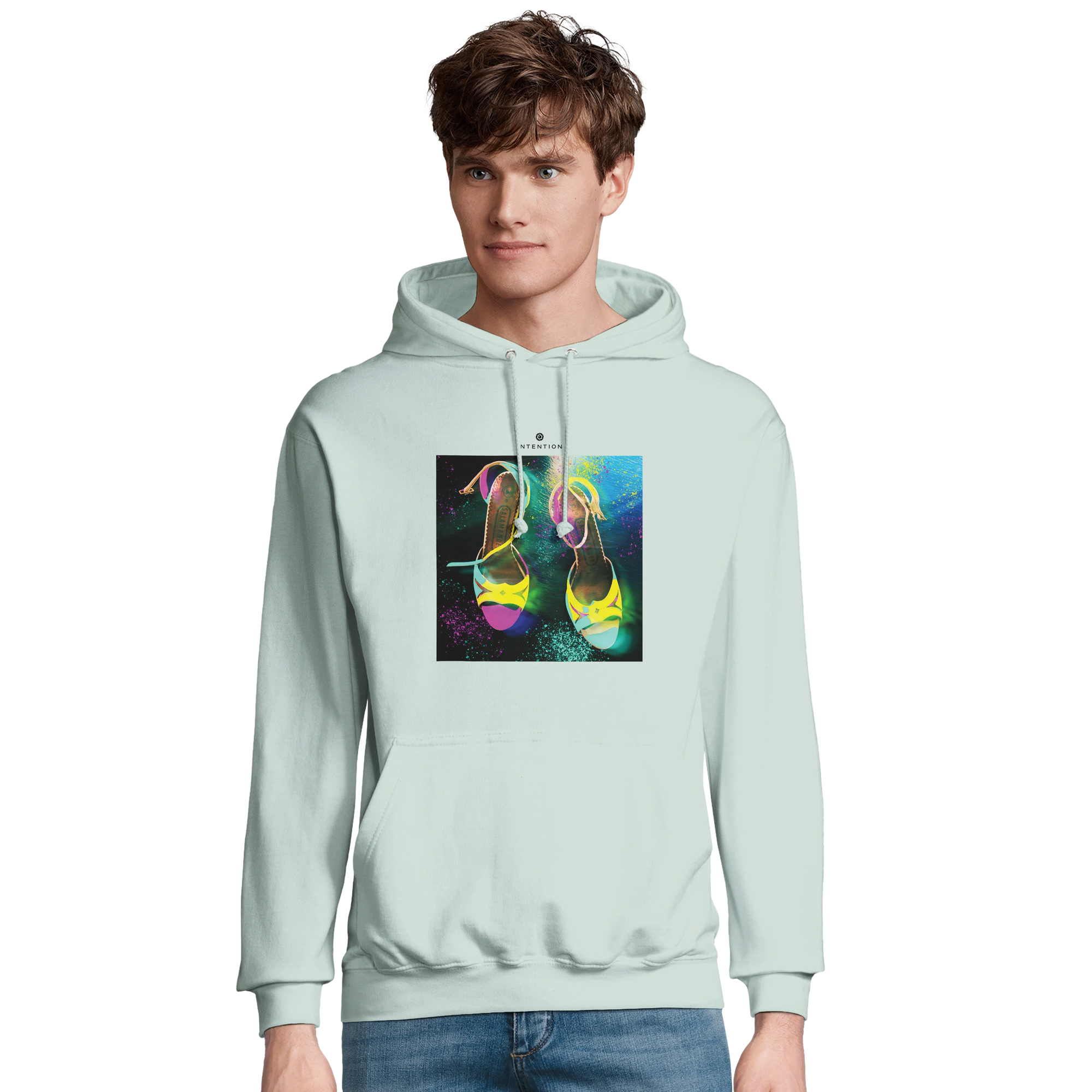 Adventurous - "Dancing in Colours" Hoodie creamy green 3