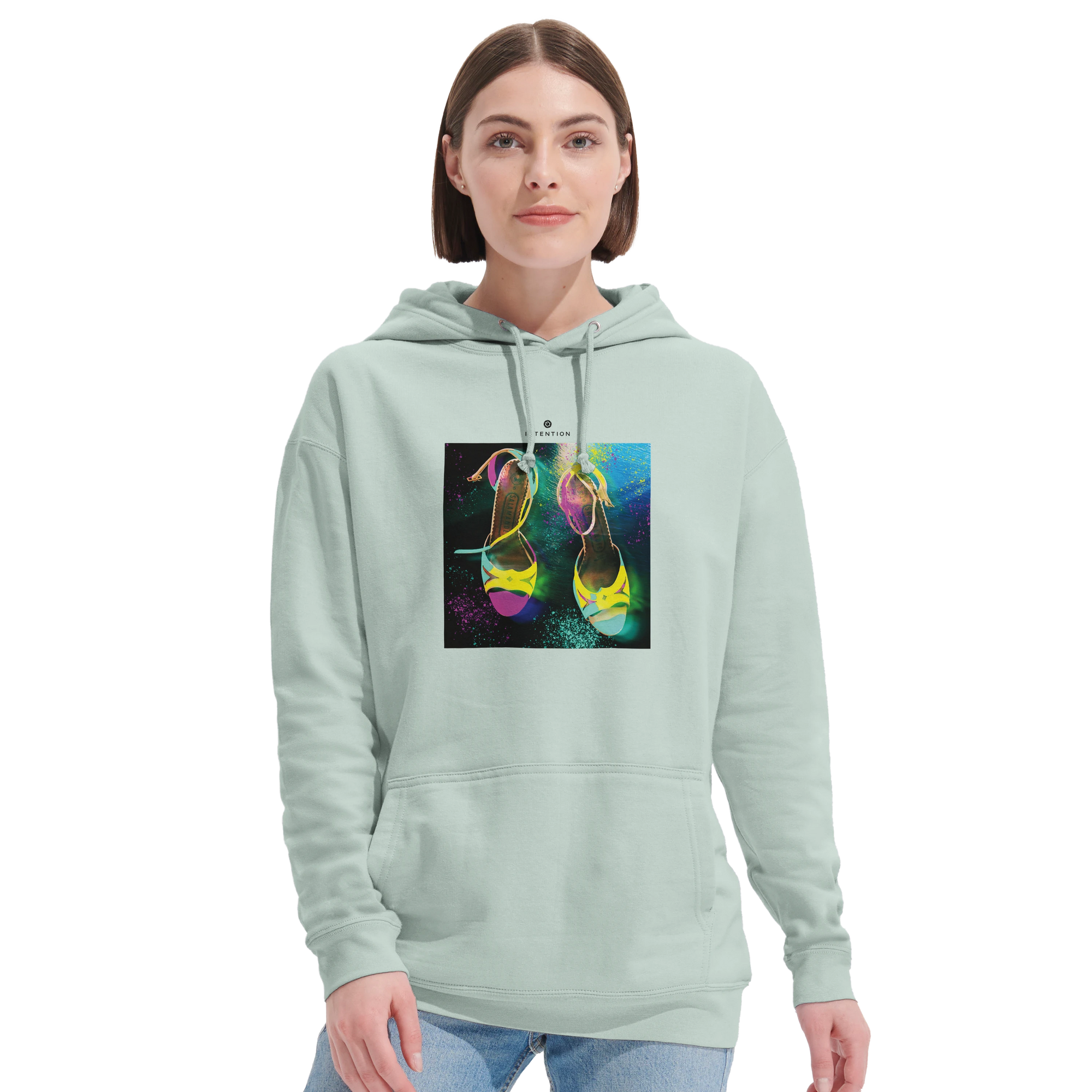 Adventurous - "Dancing in Colours" Hoodie creamy green 5