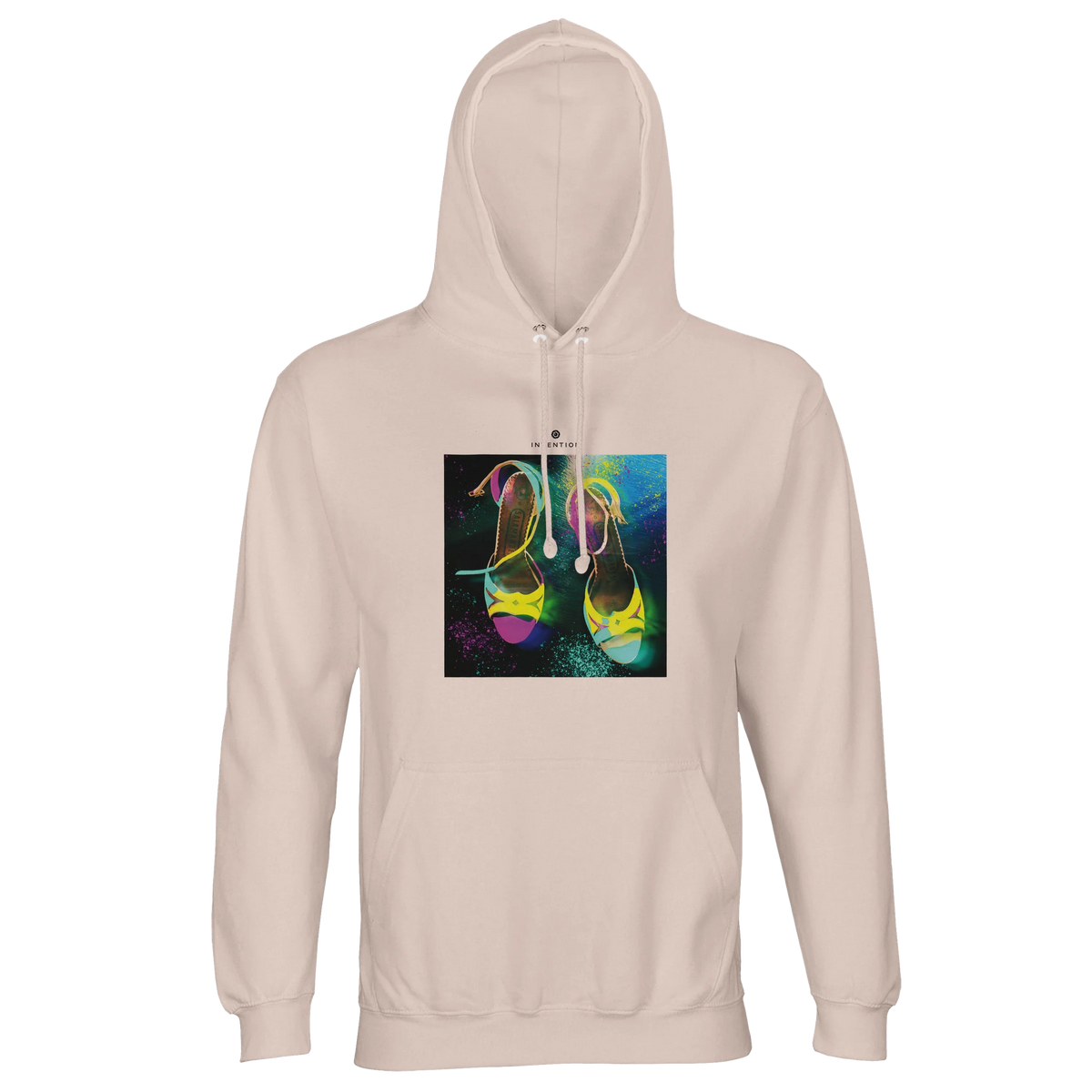 Adventurous - "Dancing in Colours" Hoodie creamy pink 1
