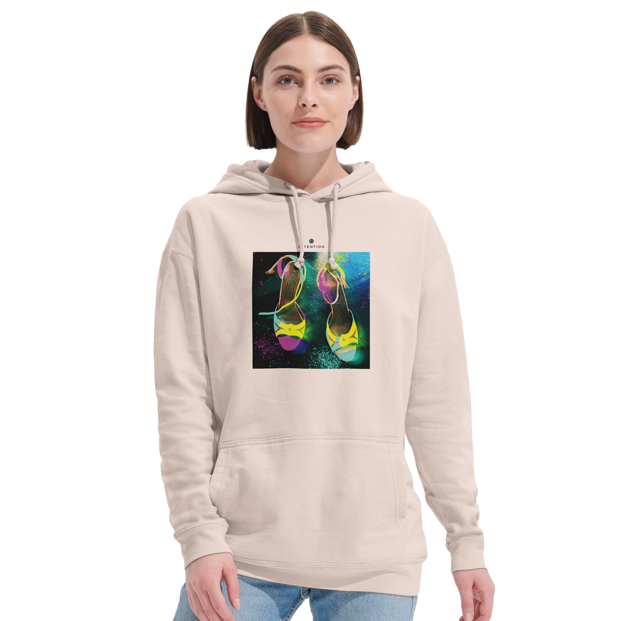 Adventurous - "Dancing in Colours" Hoodie creamy pink 5