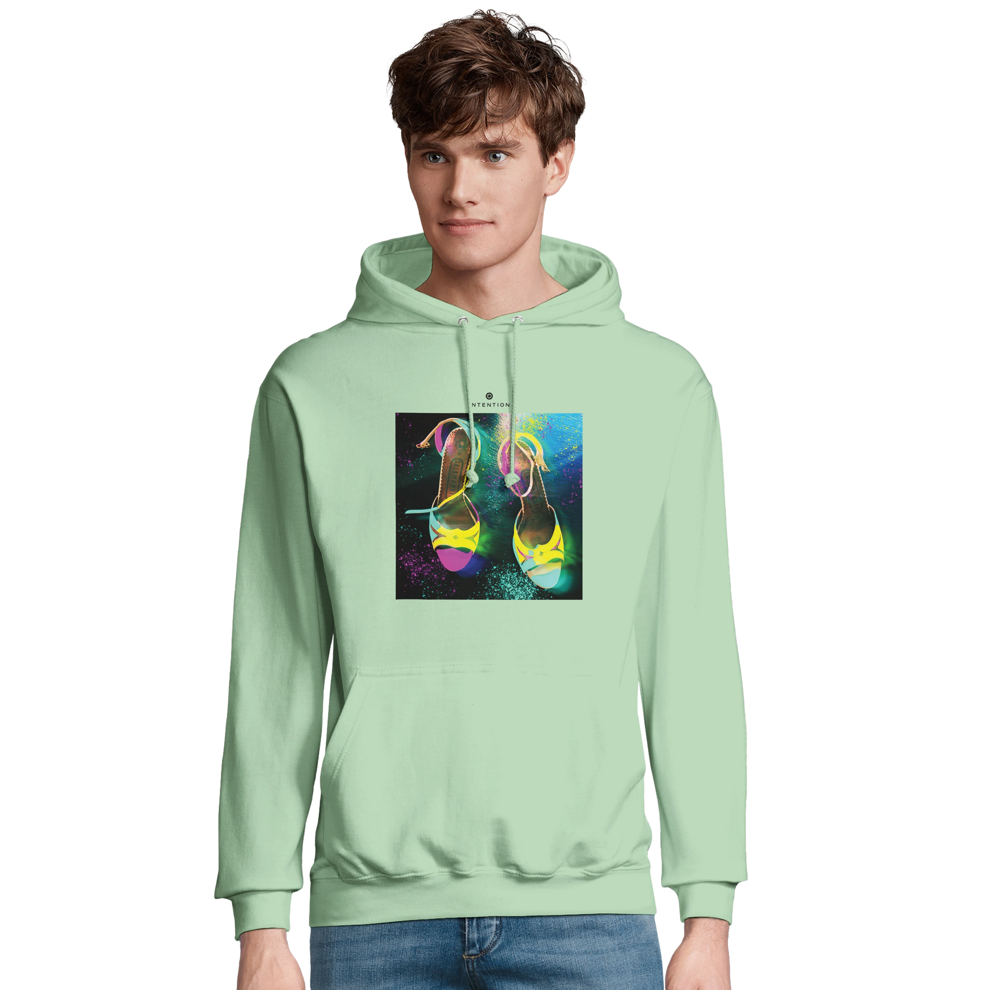 Adventurous - "Dancing in Colours" Hoodie frozen green 3