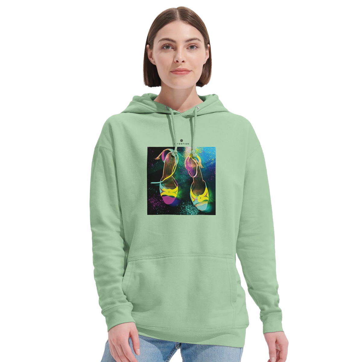 Adventurous - "Dancing in Colours" Hoodie frozen green 5