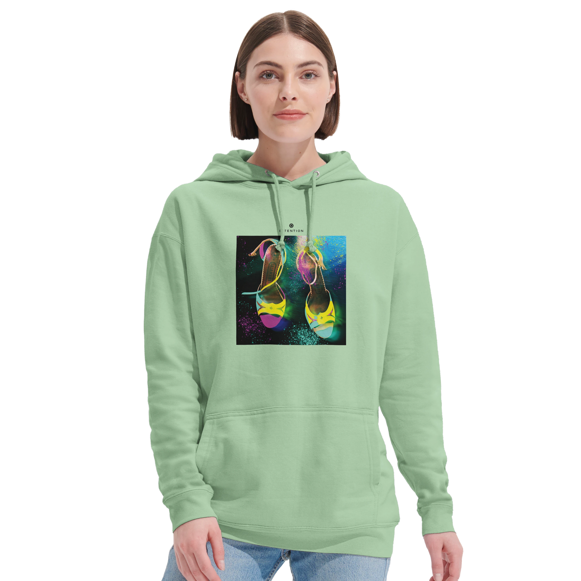 Adventurous - "Dancing in Colours" Hoodie frozen green 5