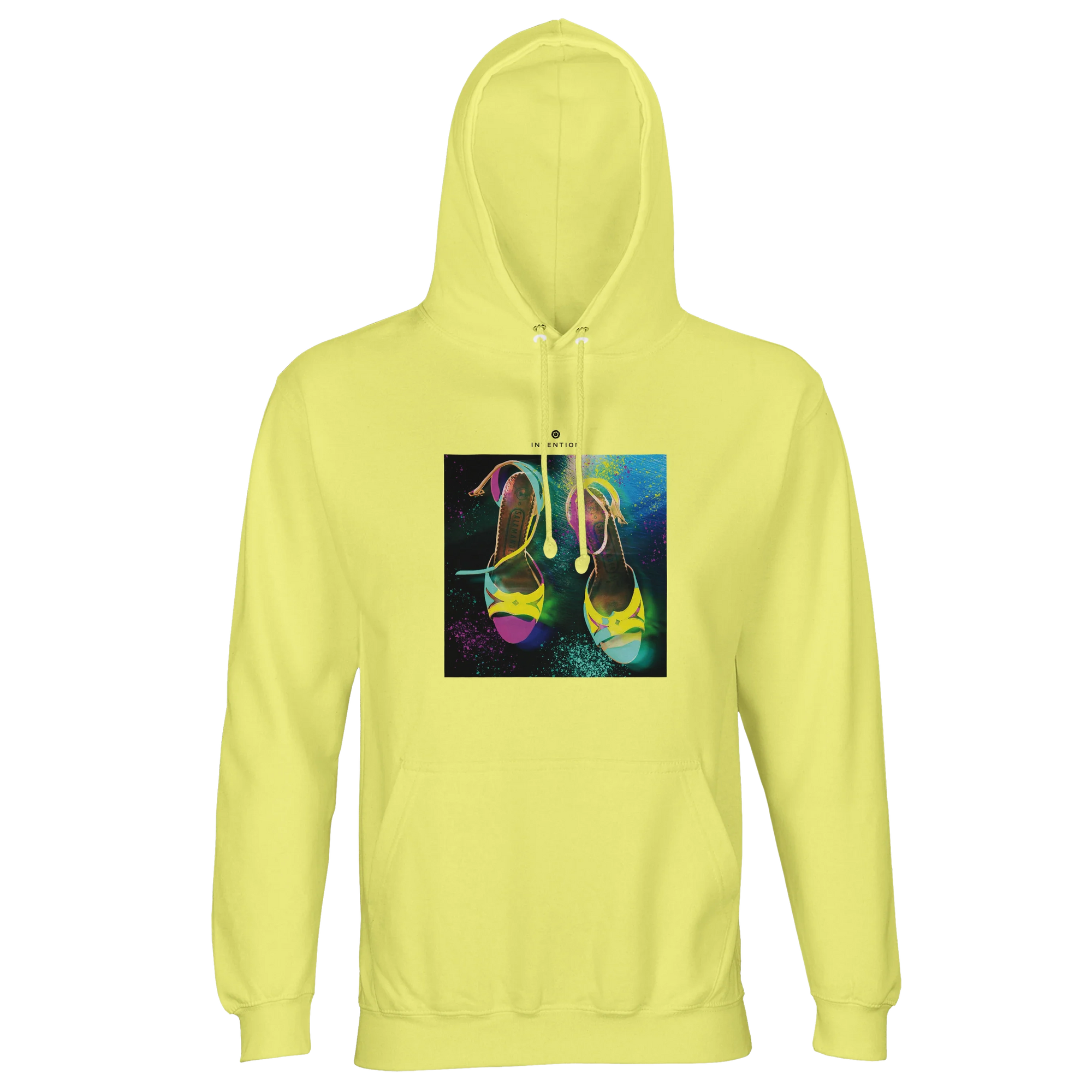 Adventurous - "Dancing in Colours" Hoodie Light Yellow 1