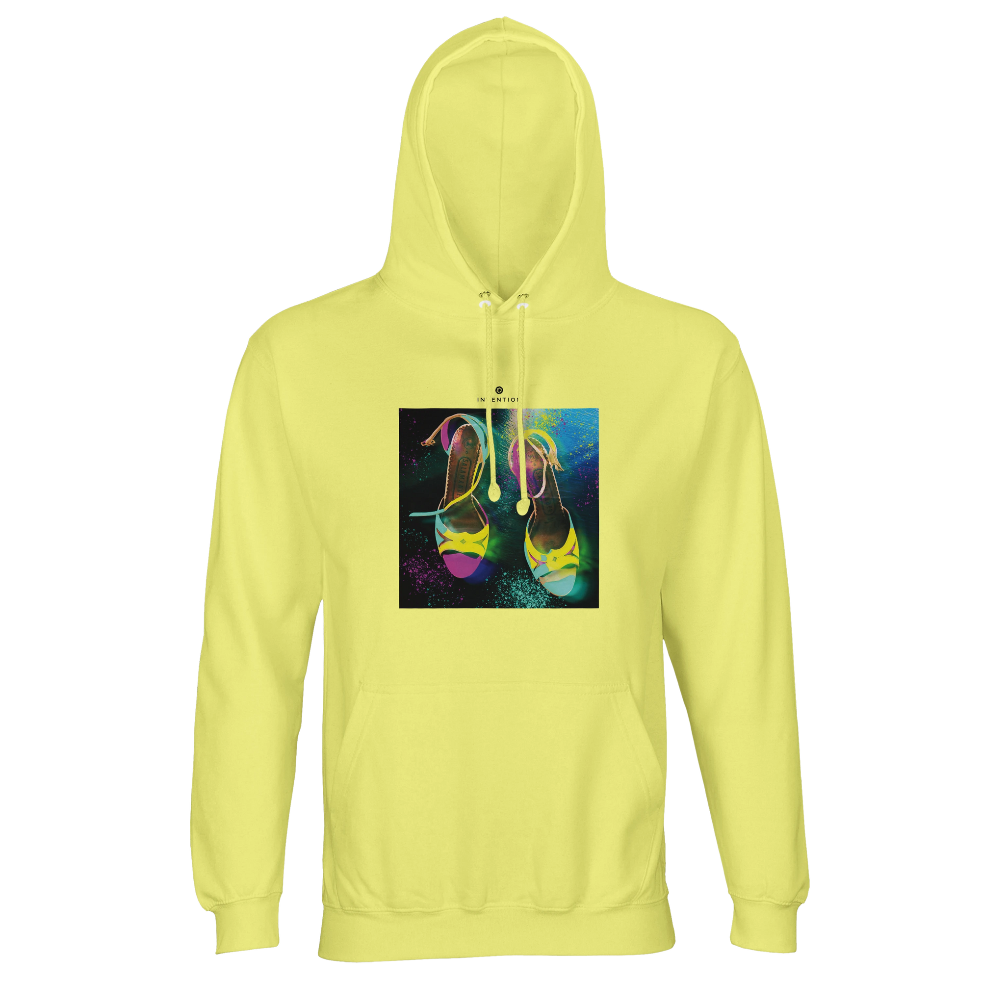 Adventurous - "Dancing in Colours" Hoodie Light Yellow 1