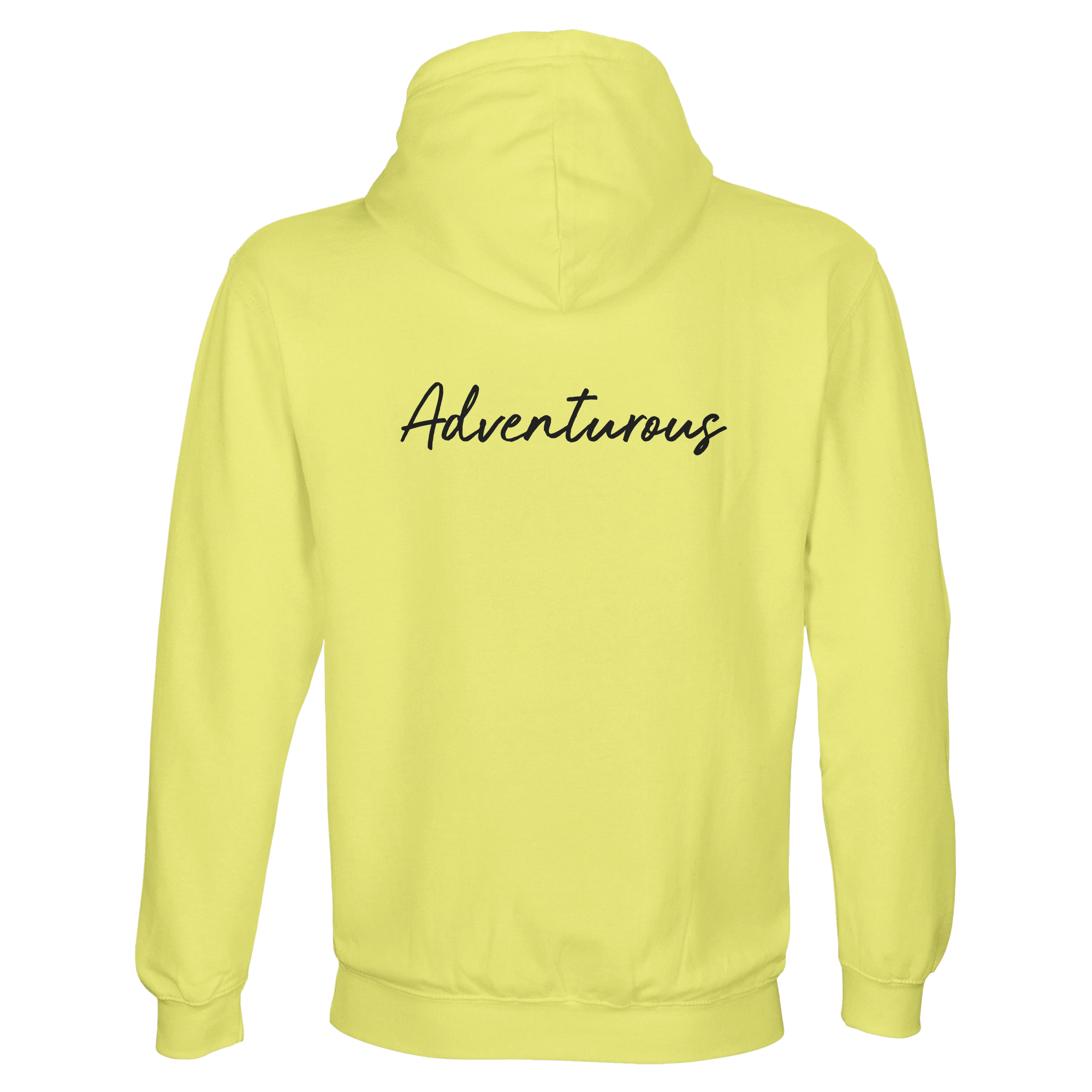 Adventurous - "Dancing in Colours" Hoodie Light Yellow 2