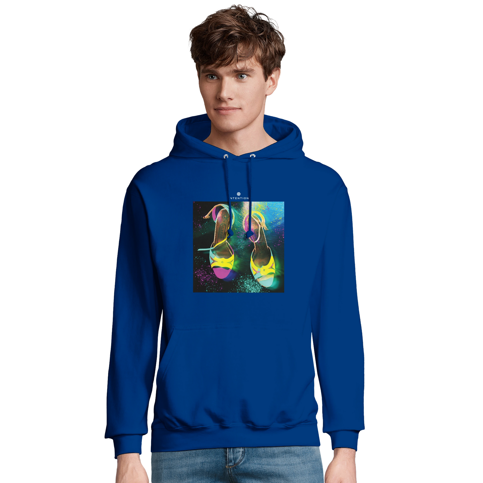 Adventurous - "Dancing in Colours" Hoodie Royal Blue 3
