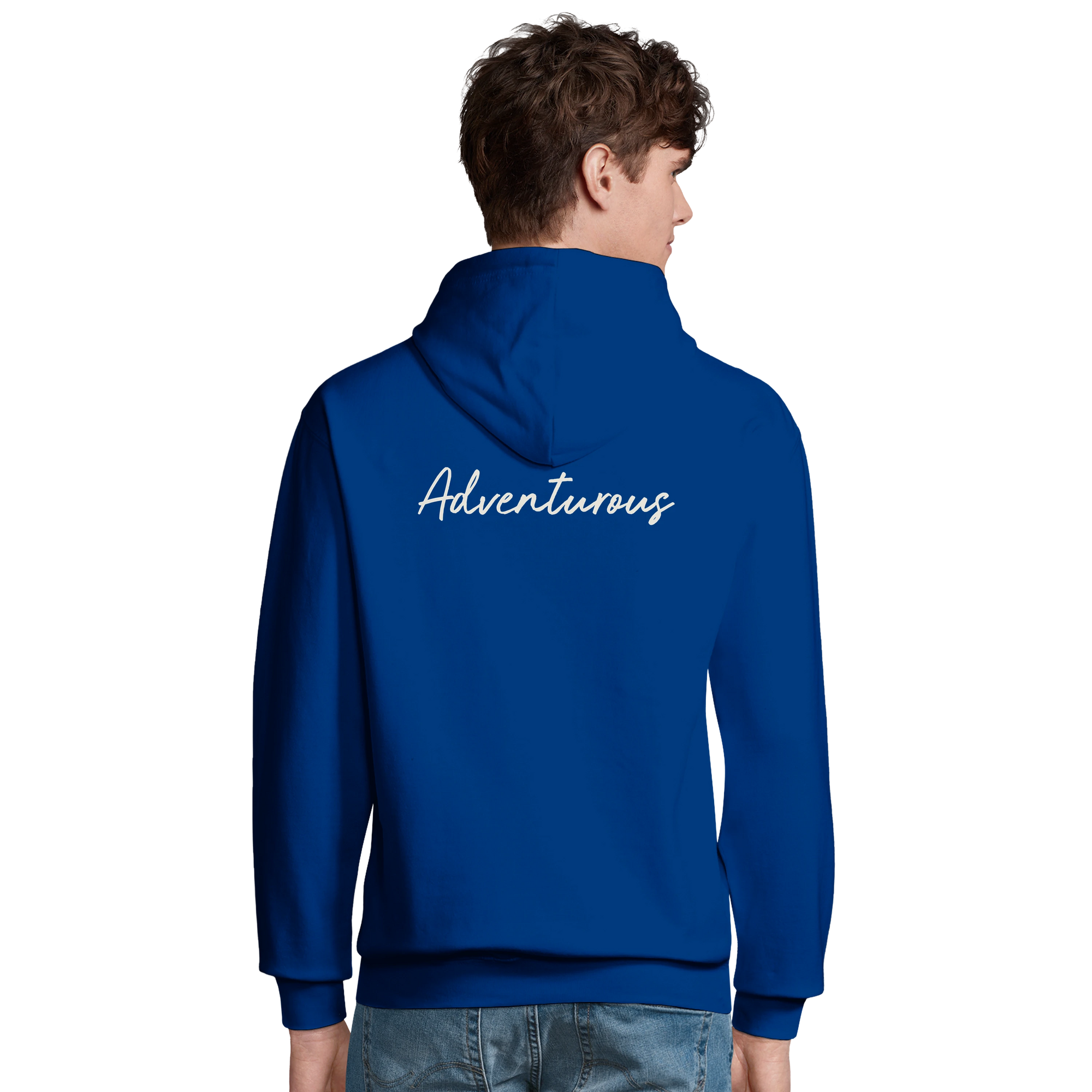 Adventurous - "Dancing in Colours" Hoodie Royal Blue 4