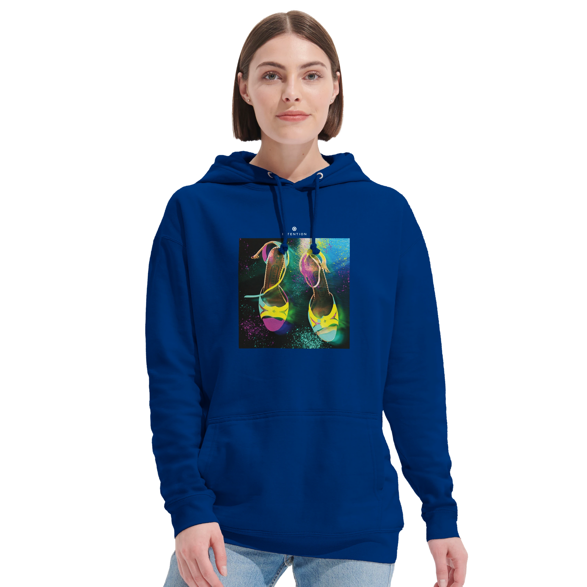 Adventurous - "Dancing in Colours" Hoodie Royal Blue 5