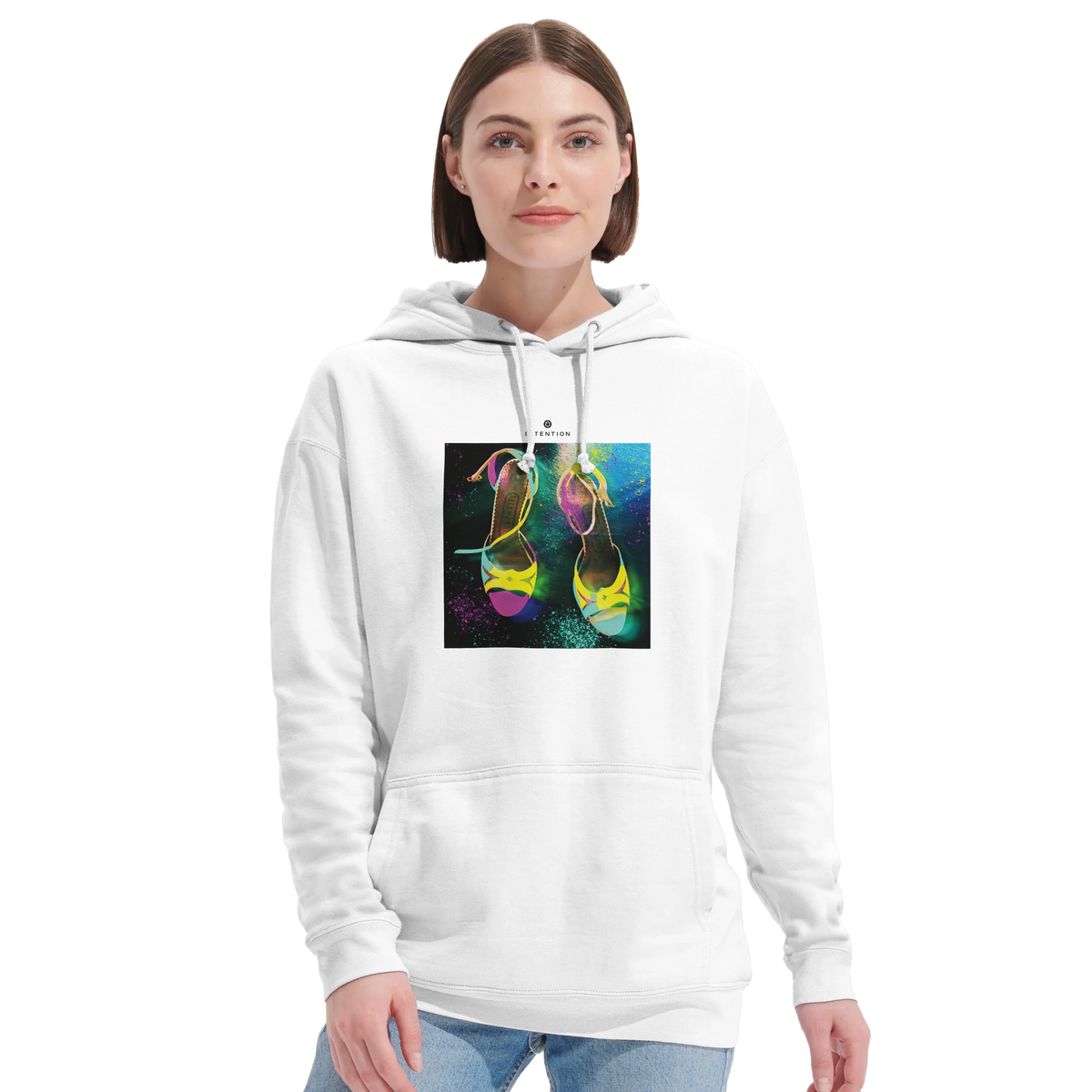 Adventurous - "Dancing in Colours" Hoodie White 5