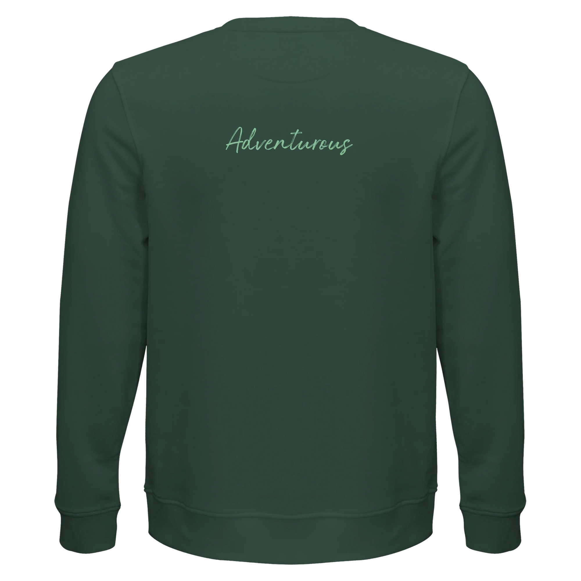 Adventurous - "Dancing in Colours" Sweatshirt Bottle Green XS 23