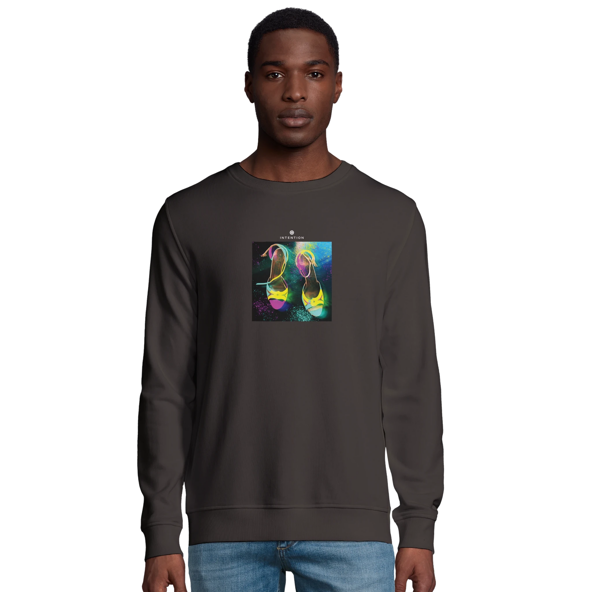 Adventurous - "Dancing in Colours" Sweatshirt deep charcoal grey XS 12
