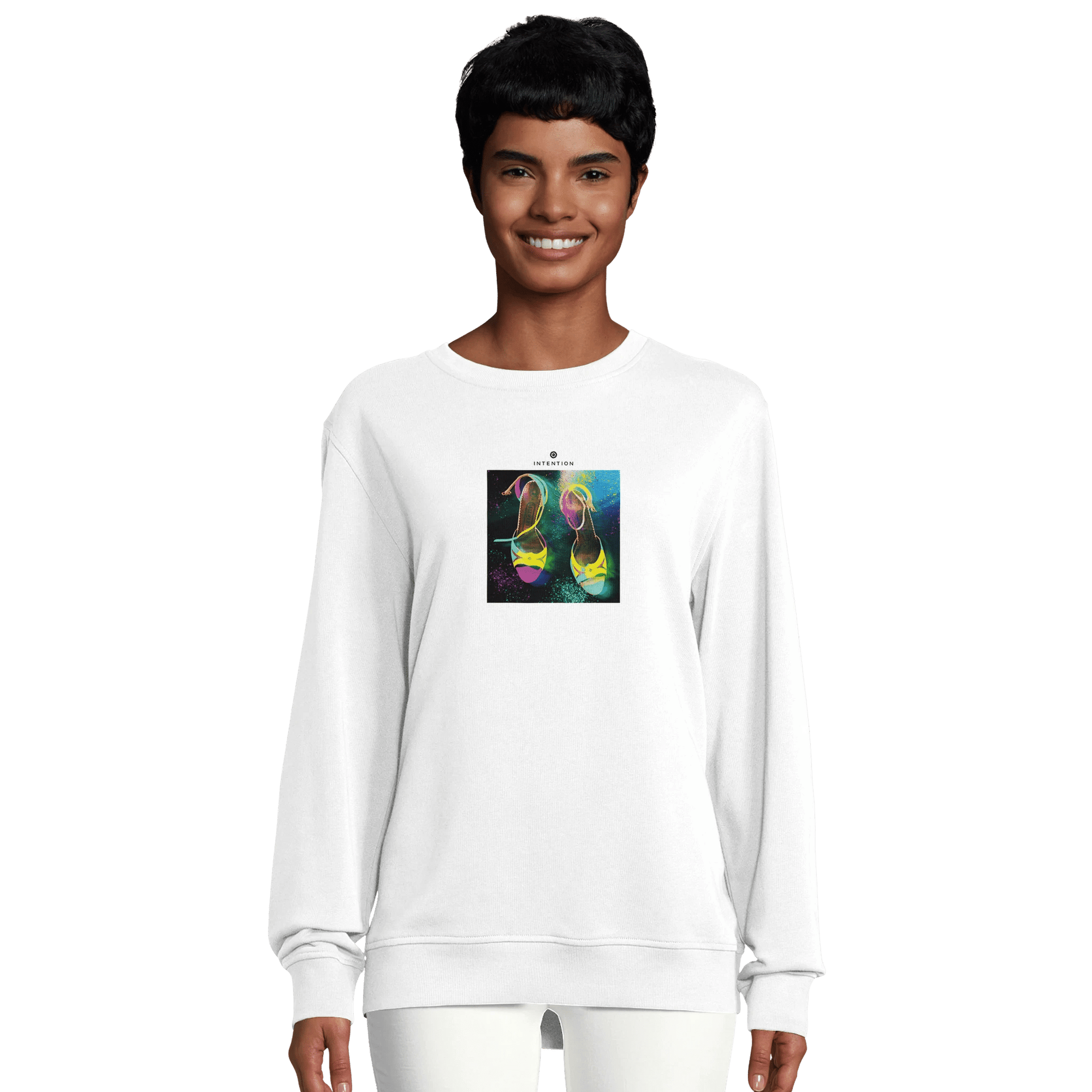 Adventurous - "Dancing in Colours" Sweatshirt White XS 8