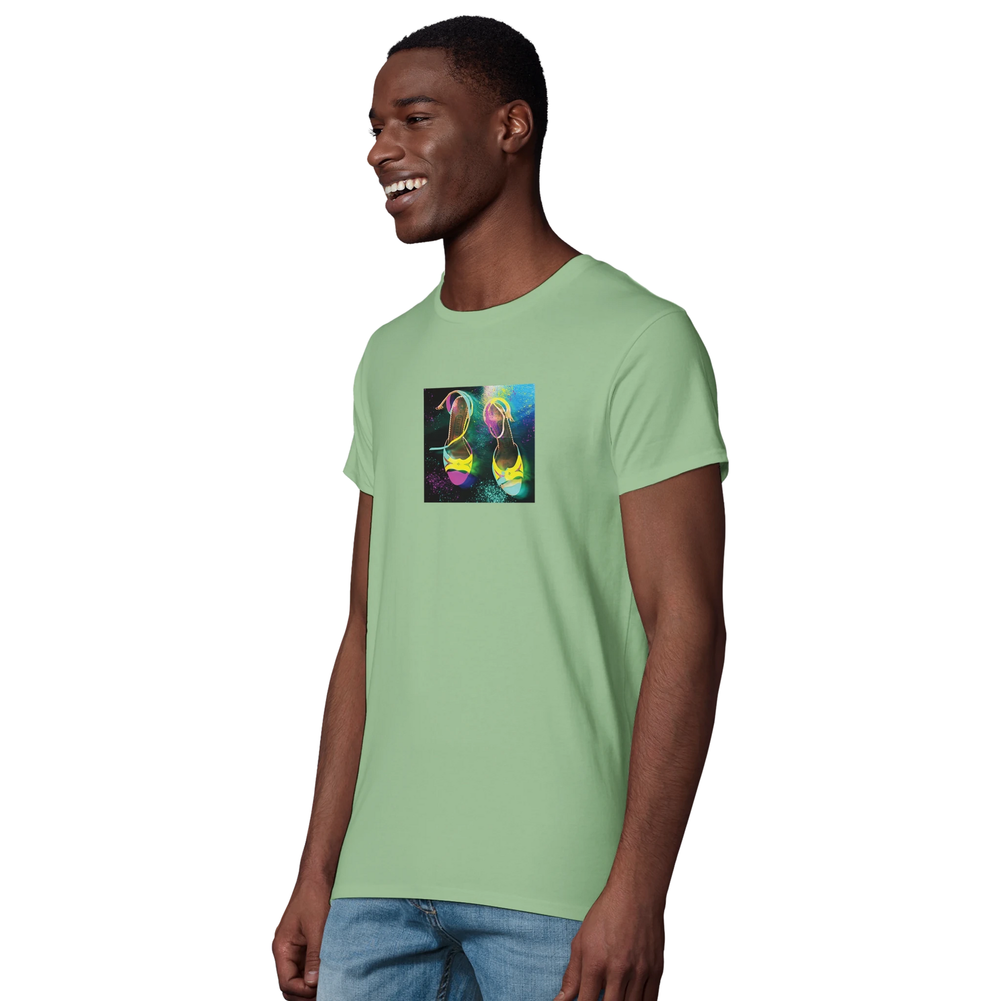 Adventurous - "Dancing in Colours" T-shirt apple green XS 9