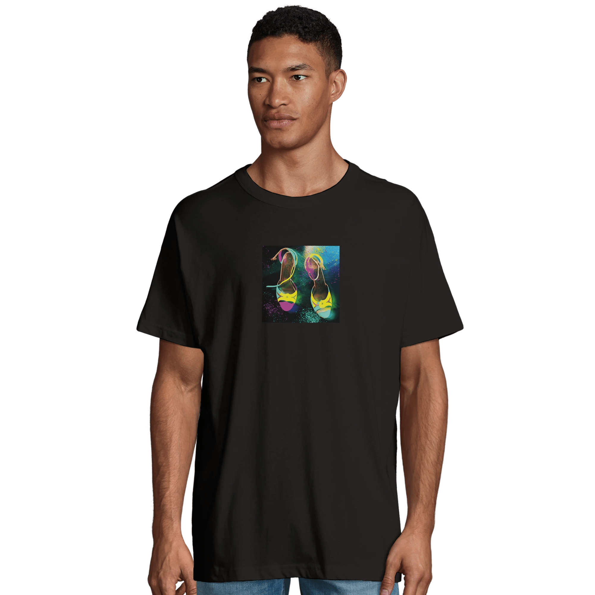Adventurous - "Dancing in Colours" T-shirt Deep Black S 7