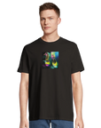 Adventurous - "Dancing in Colours" T-shirt Deep Black XS 48